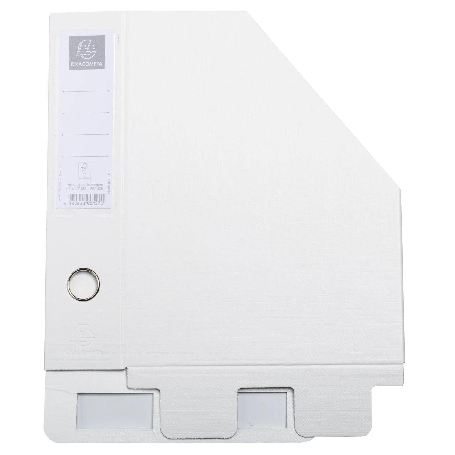 Exacompta 10x Stehsammler PP, Rückenbreite 70mm, 23x31cm für A4 - Weiß - 90157E