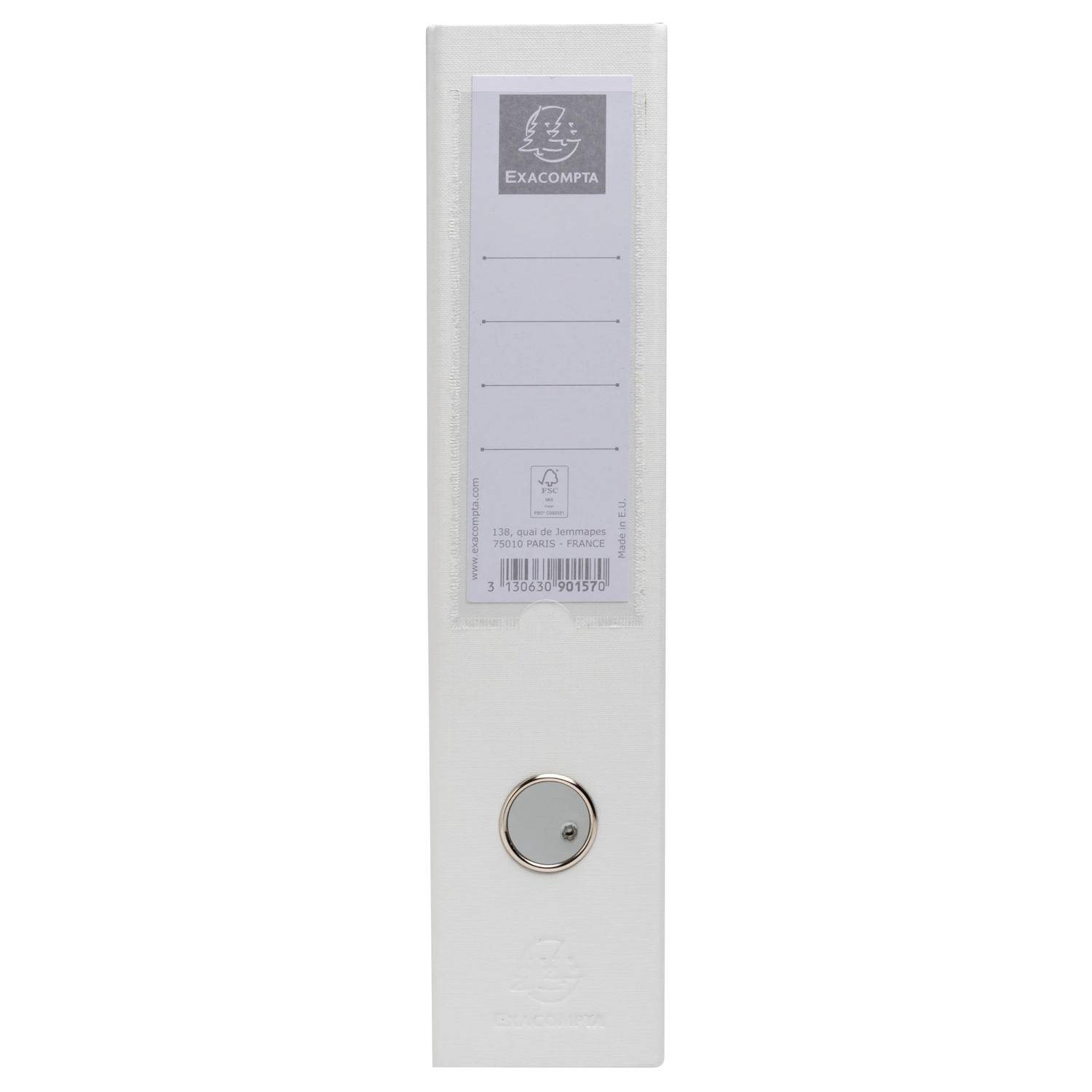 Exacompta 10x Stehsammler PP, Rückenbreite 70mm, 23x31cm für A4 - Weiß - 90157E