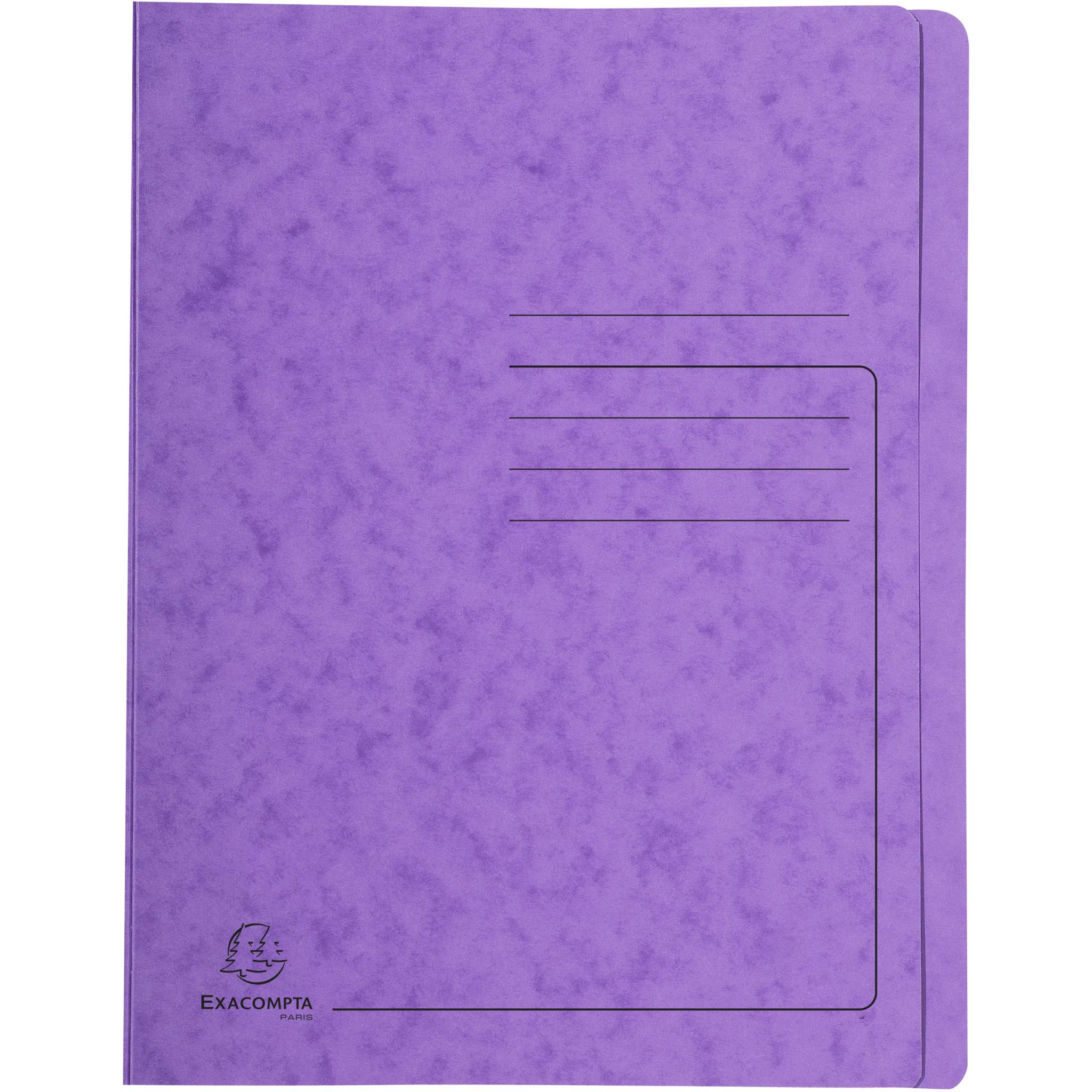 Exacompta 25x Schnellhefter aus Colorspan 355g/m2, A4 - Violett - 39998E