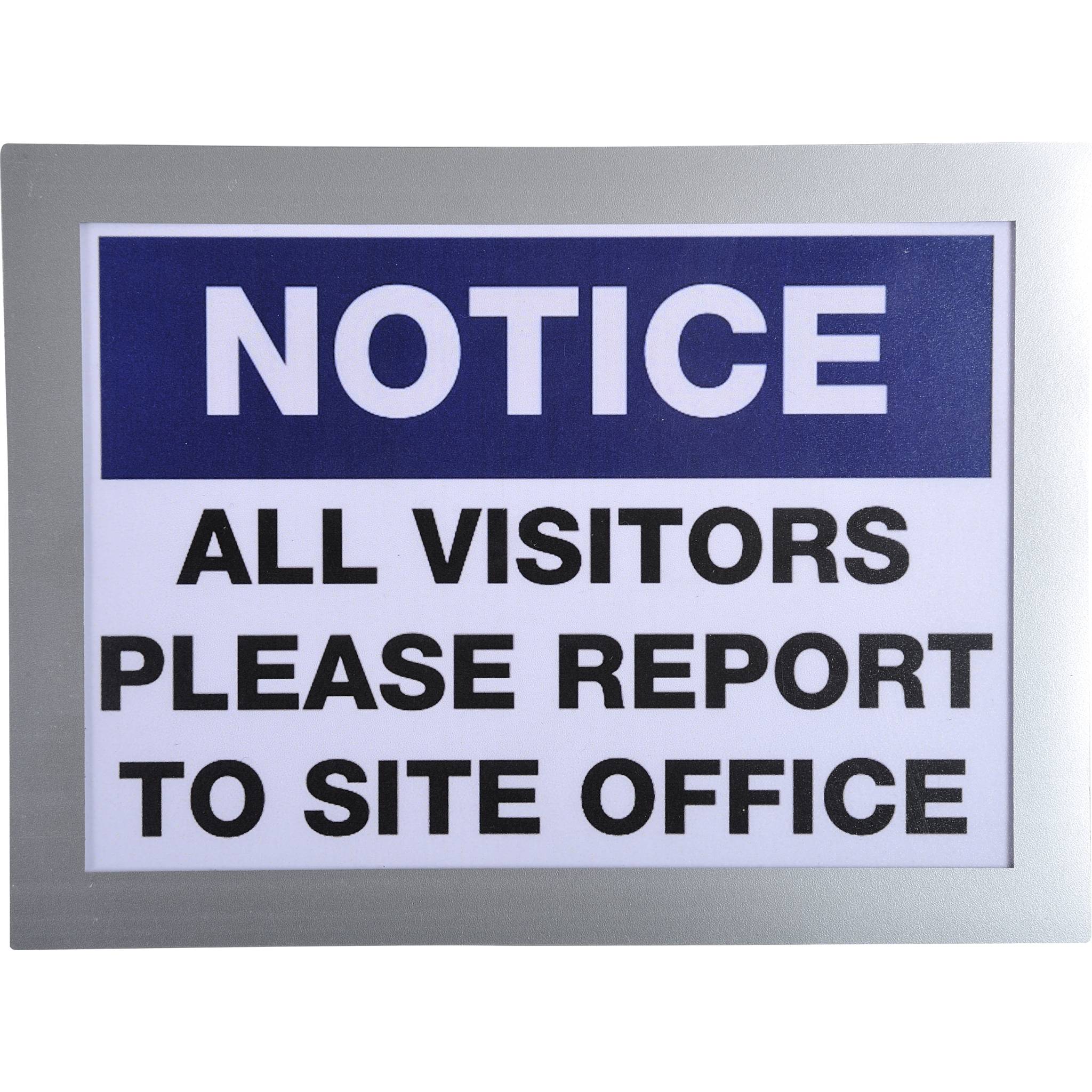 Exacompta 5x Magnetische Wandhülle A5 - Silber - 39100E