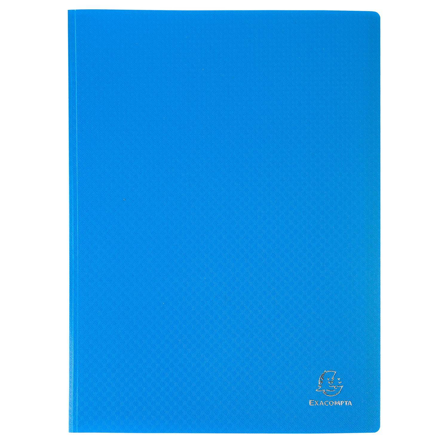 Blaues Hardcover-Notizbuch mit feiner Textur und kleinem 