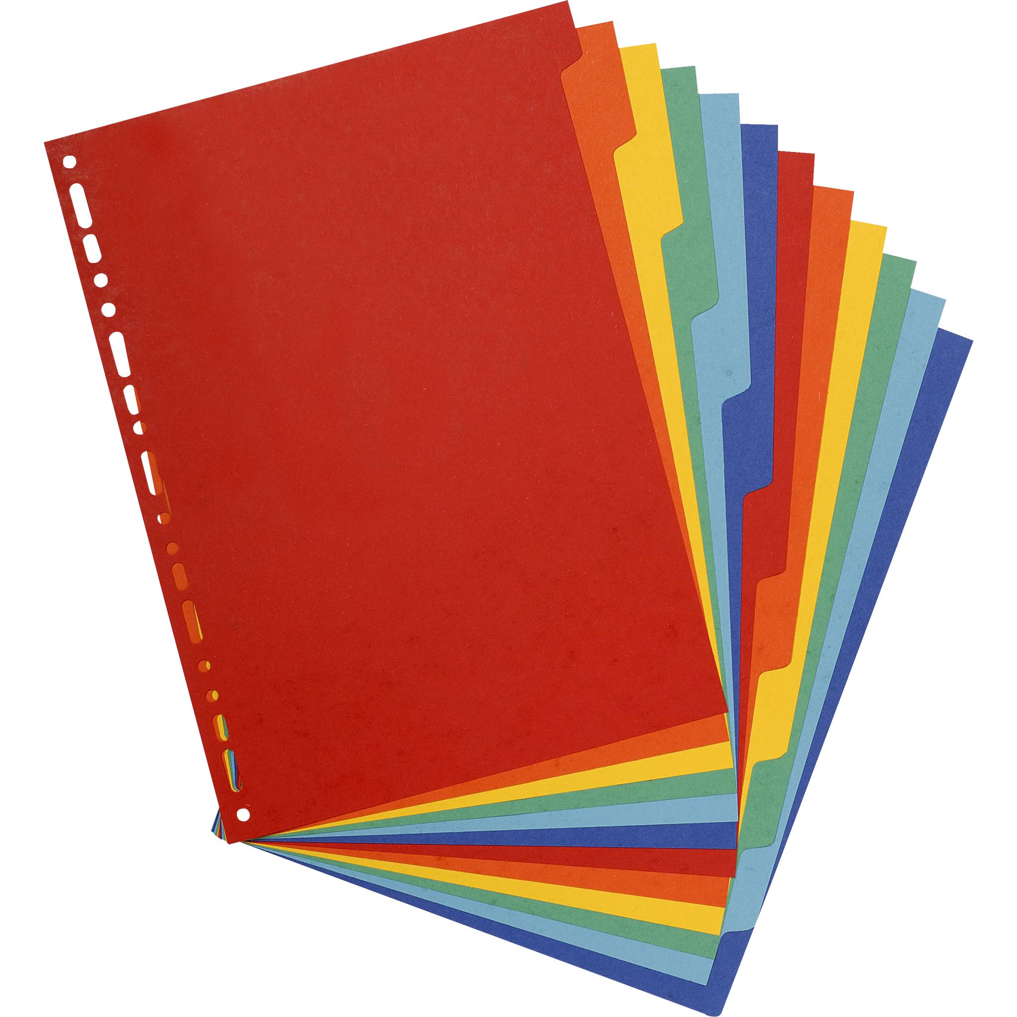 Exacompta 15x Register A4 Maxi, Colorspan-Karton 400g, 12 Taben, sortiert, 2612E