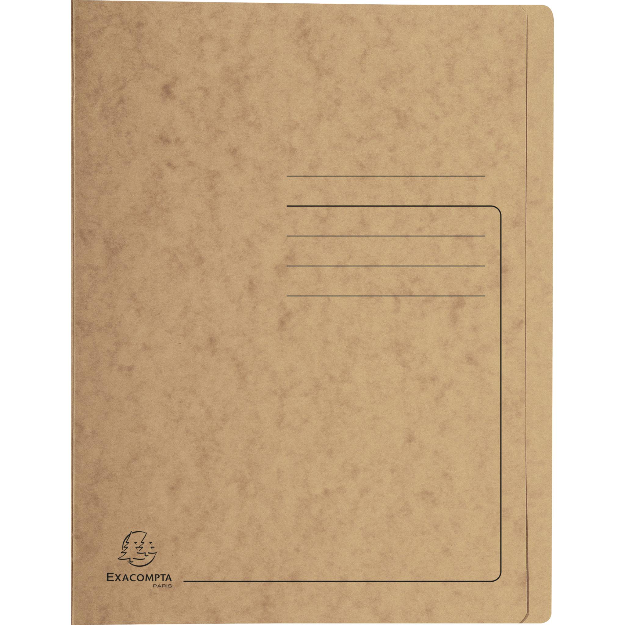 Exacompta 25x Schnellhefter aus Colorspan 355g/m2, A4 - Tabak - 39988E