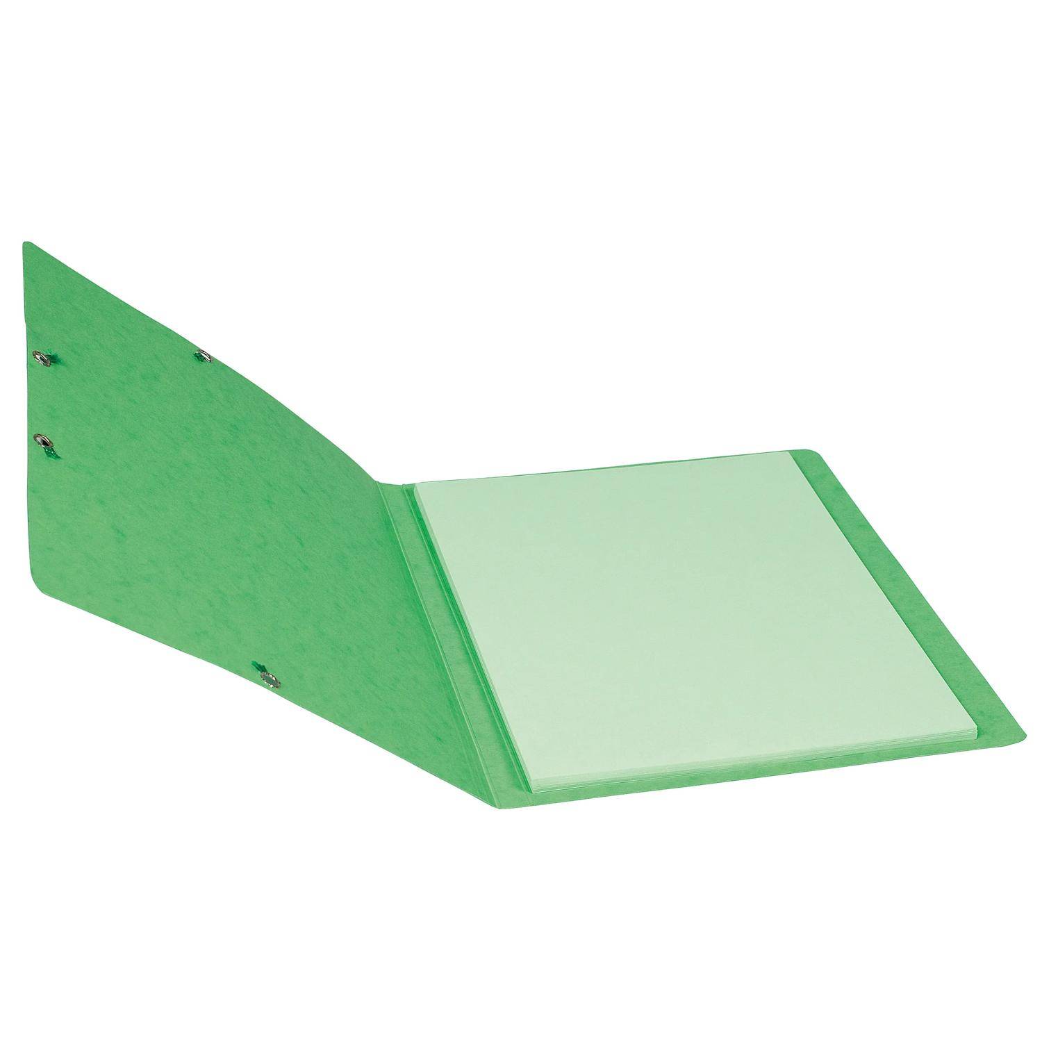 Exacompta 25x Eckspannmappe + Gummizug ohne Klappen, Karton, A4, Lindgrün, 5563E