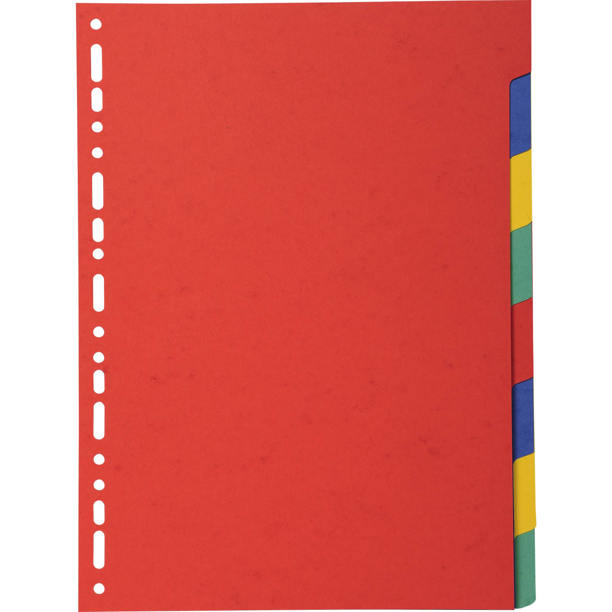 Exacompta 25x Register RC Kart.220g, 8 Taben, A5, sortiert|, 2008E