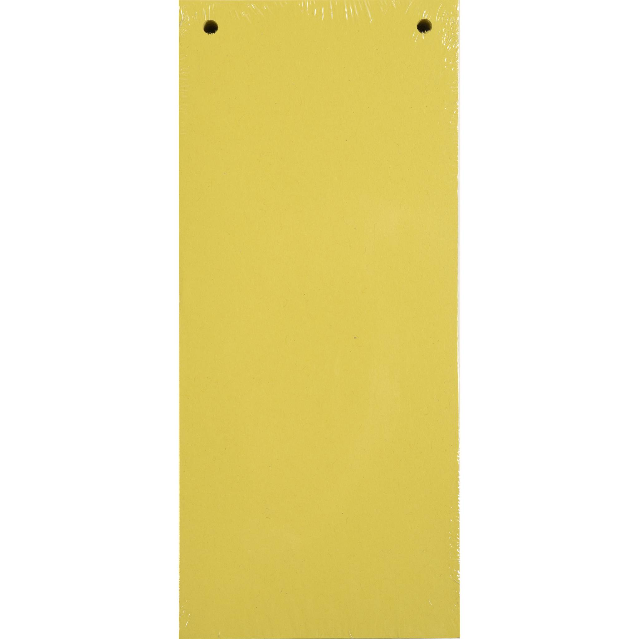 Exacompta 12x 100 Trennstreifen 2-fach gelocht RC Kart 105x240mm Gelb 13425B
