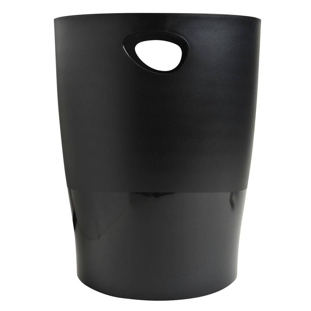 Exacompta 8x Papierkorb Ecobin, 15 Liter, ECOBlack - Schwarz - 453014D