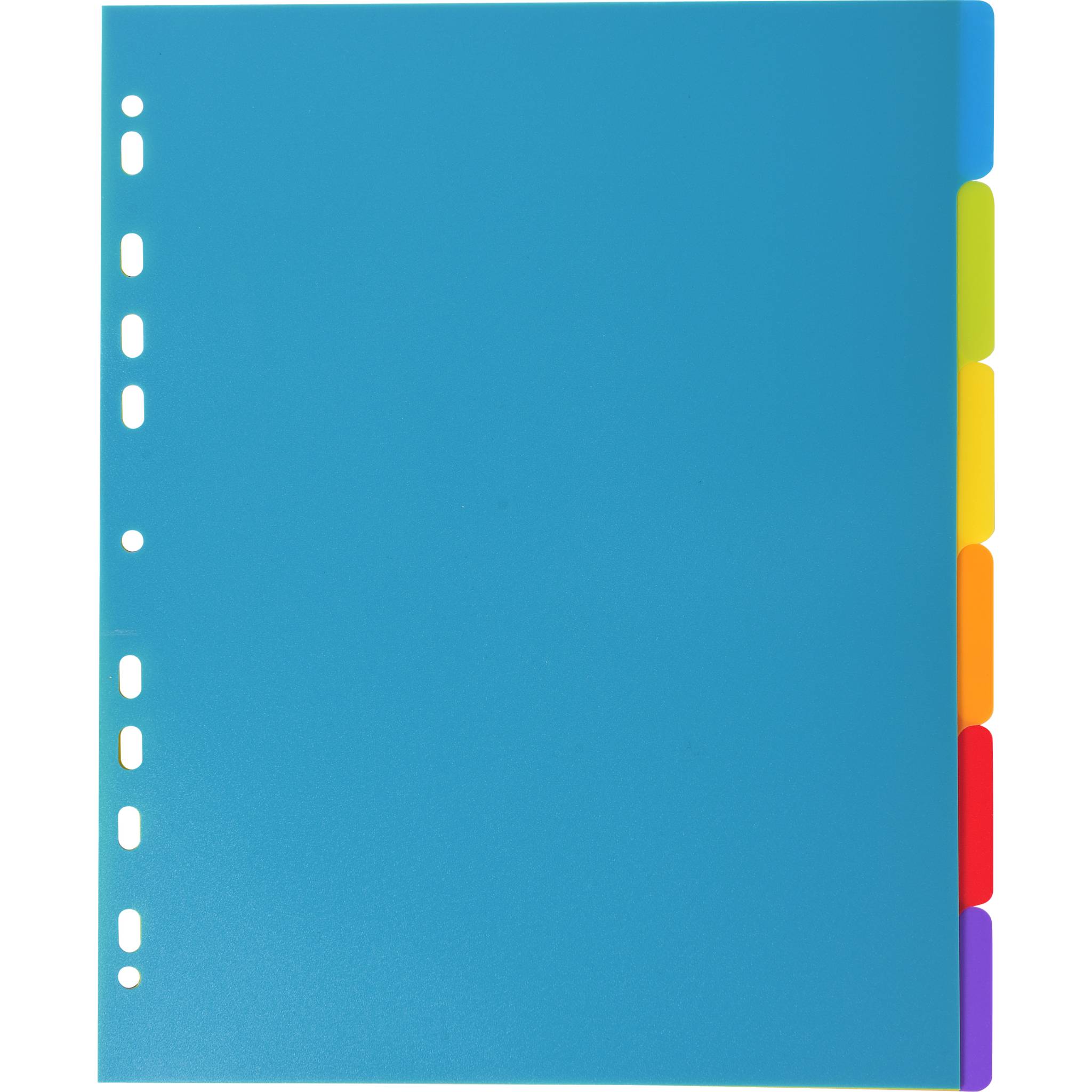 Exacompta 25x Register farbigen Taben PP 300µ 6-teilig A4 Maxi Transluzent 3806E