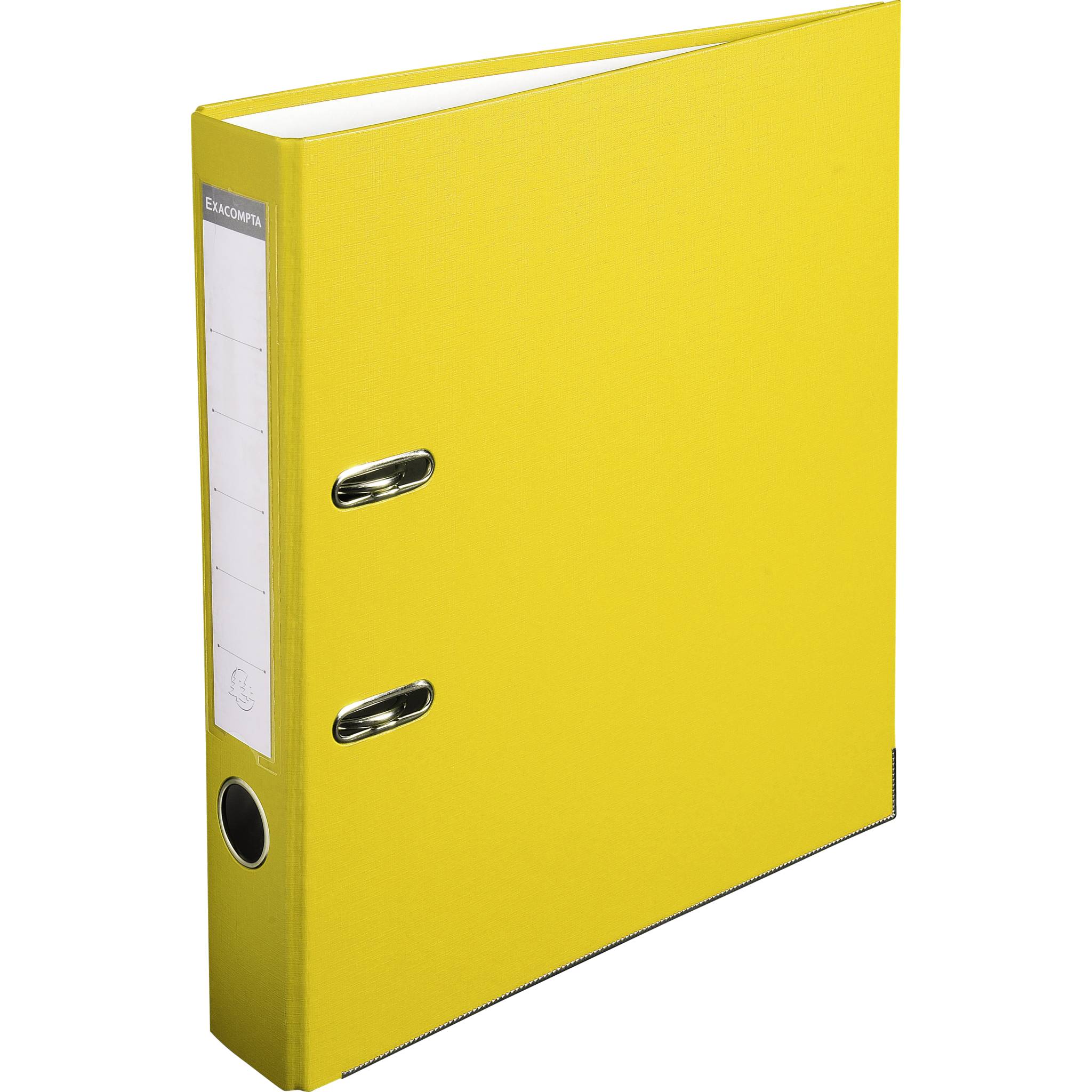 Exacompta 20x Ordner PP, + 2 Ringen, Rücken 50mm, 32x29cm A4, Gelb, 915404B