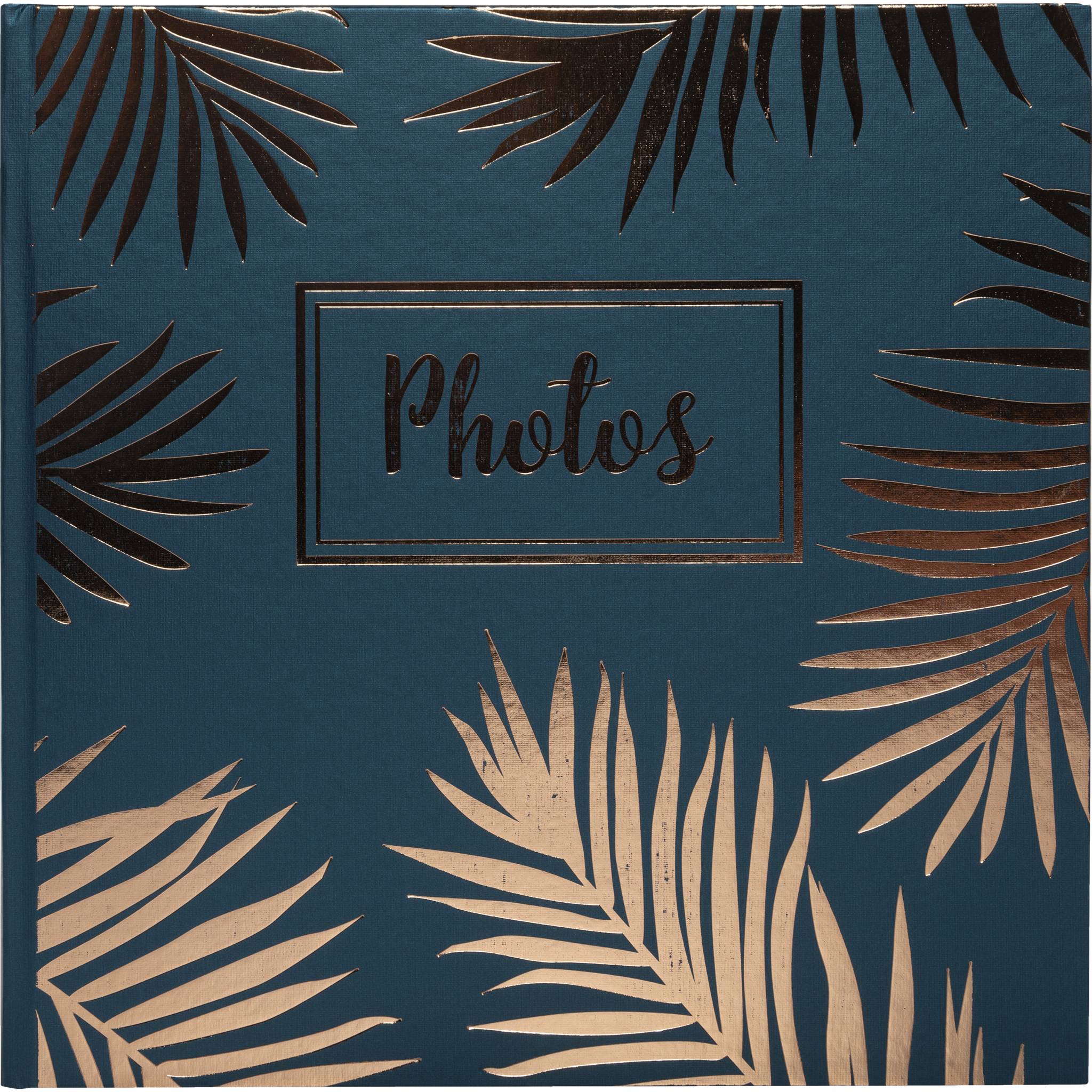 Exacompta 2x Fotoalbum 30 Seiten schwarz 25x25cm - Palma blau - Blau - 16307E