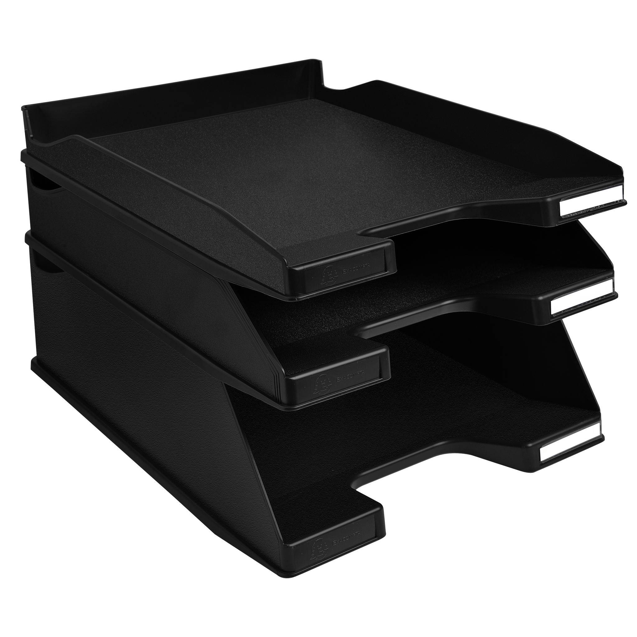 Exacompta 4x Briefablage COMBO MAXI, EcoBlack - Schwarz - 11514D