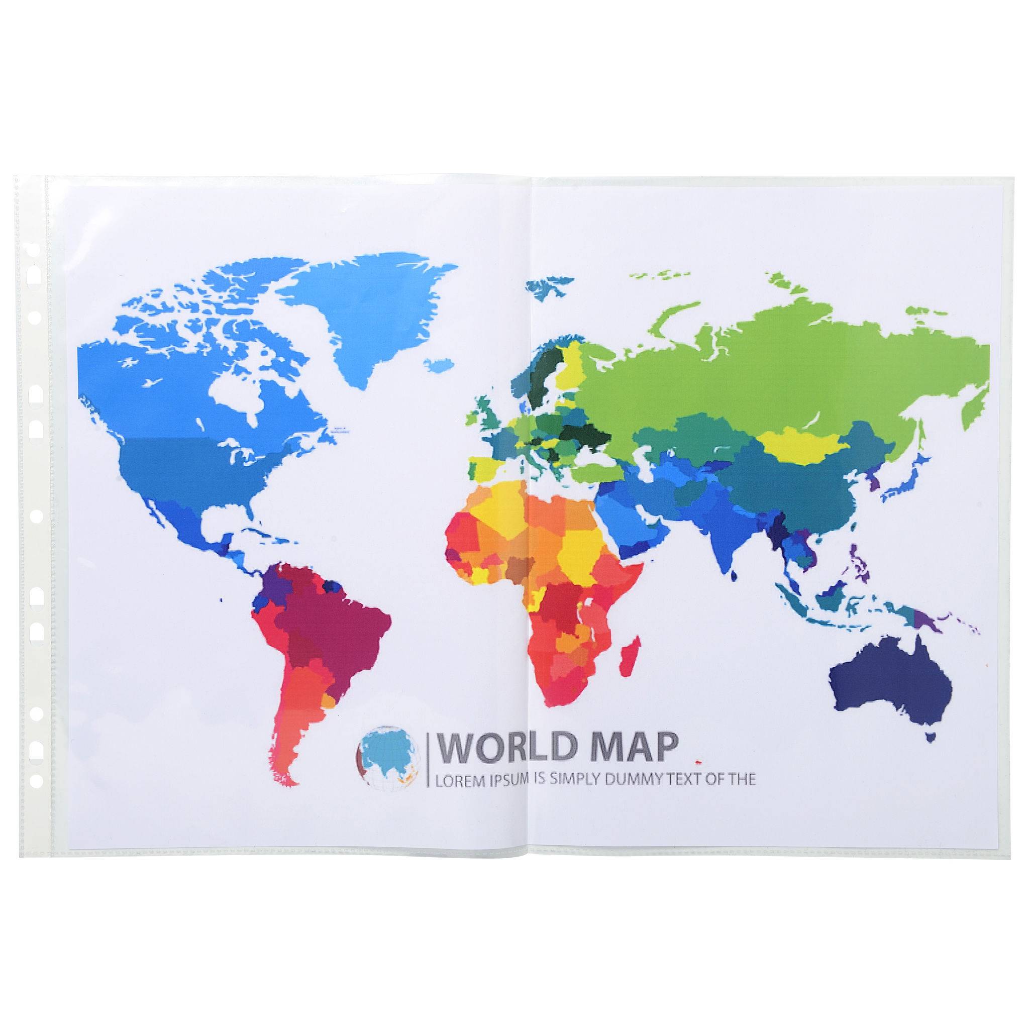 Exacompta 5x Prospekthüllen fein genarbtem PP A3 gefaltet Transparent 6205E