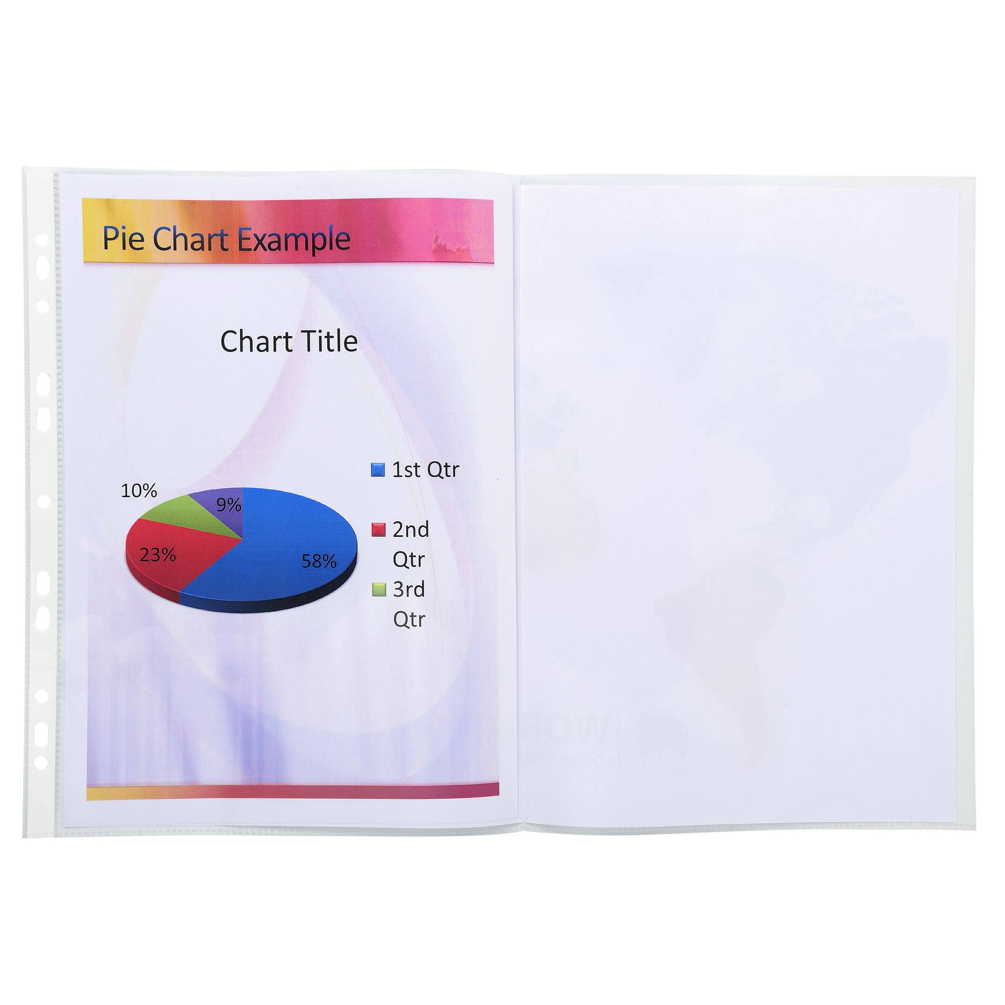 Exacompta 5x Prospekthüllen fein genarbtem PP A3 gefaltet Transparent 6205E