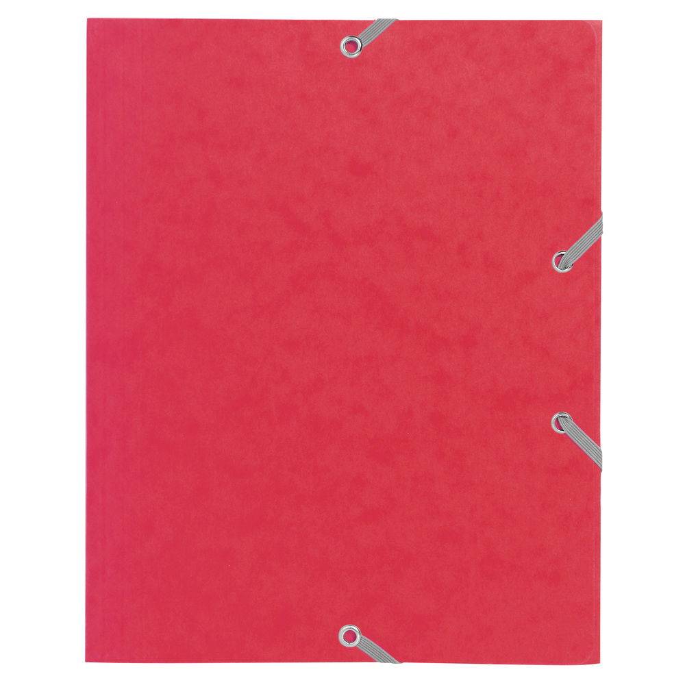 Exacompta 25x Sammelmappe +Gummizug 3 Klappen Karton 24x19cm sortiert 55200E