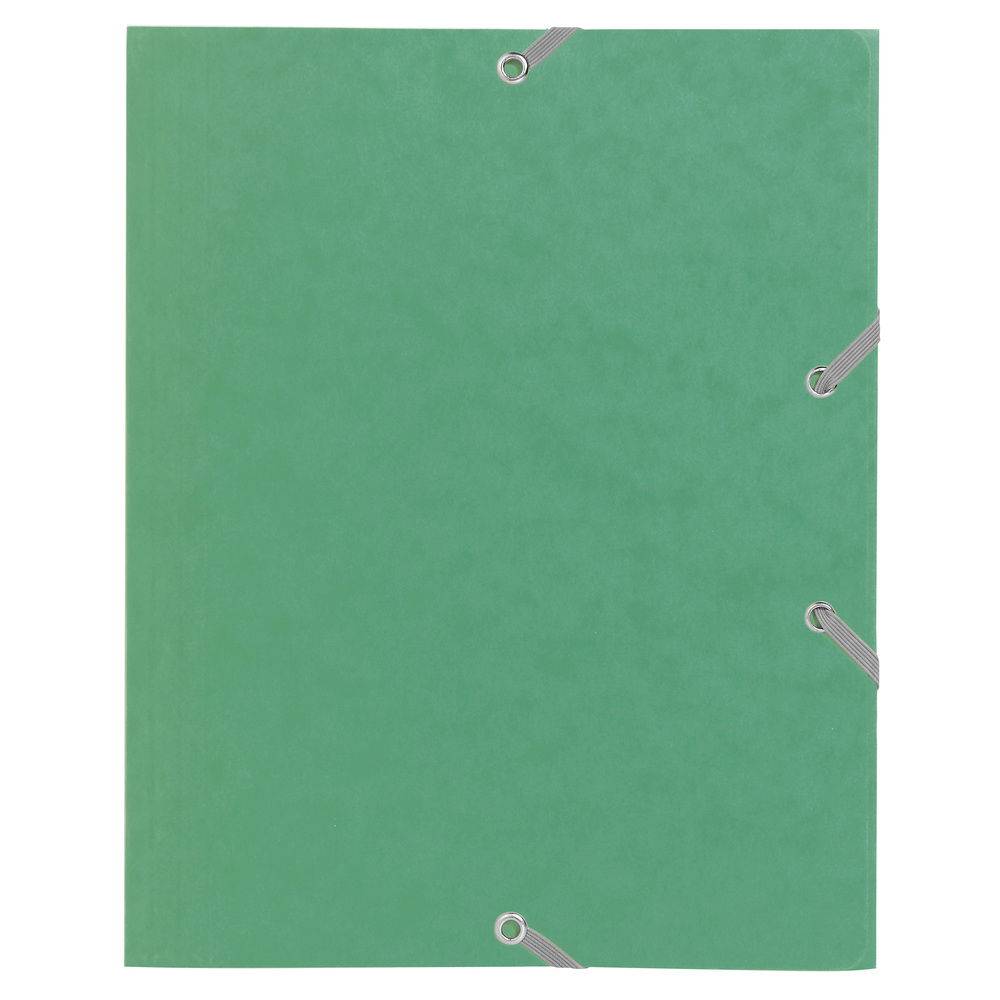 Exacompta 25x Sammelmappe +Gummizug 3 Klappen Karton 24x19cm sortiert 55200E