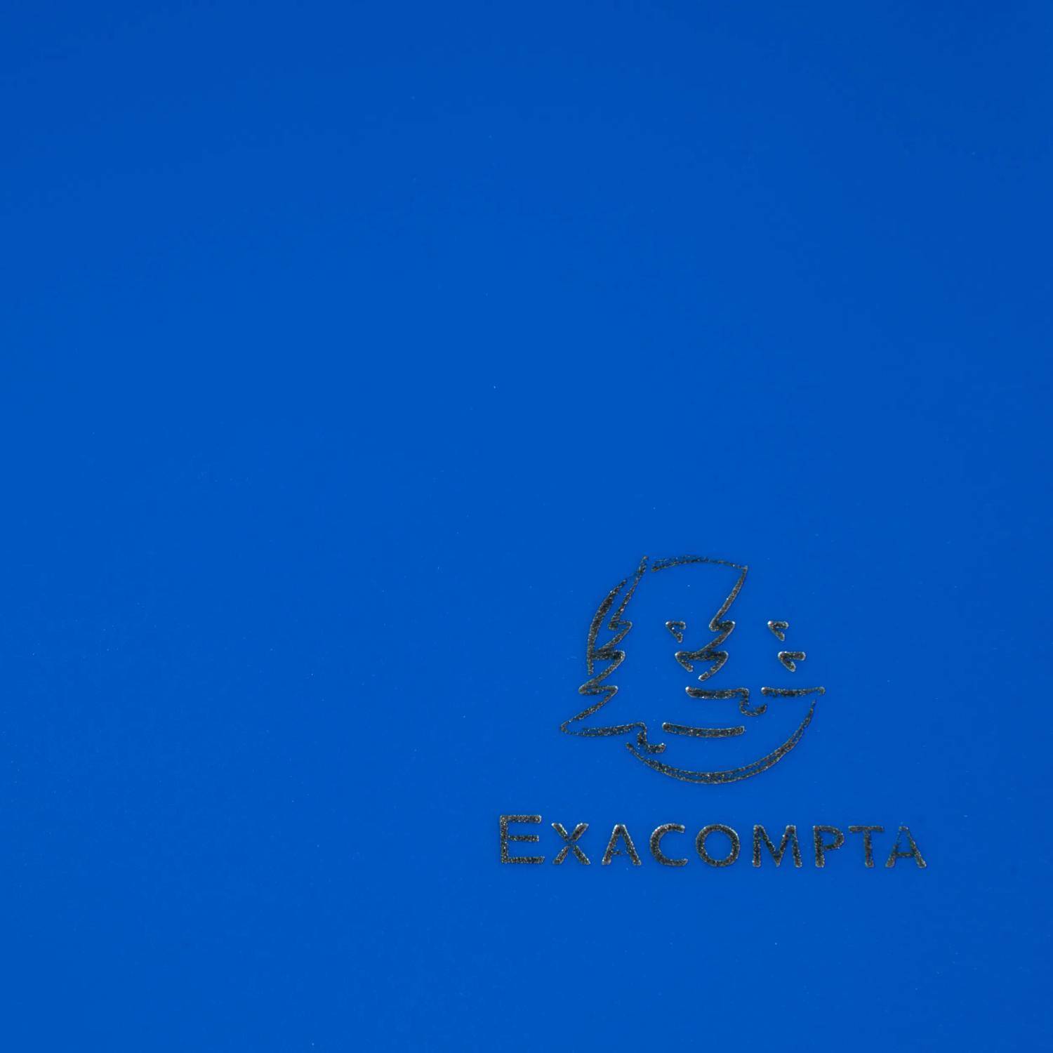 Exacompta 30x Sammelmappe +Gummizug 3 Klappen PP 400µ Eco A4 Blau 55902E