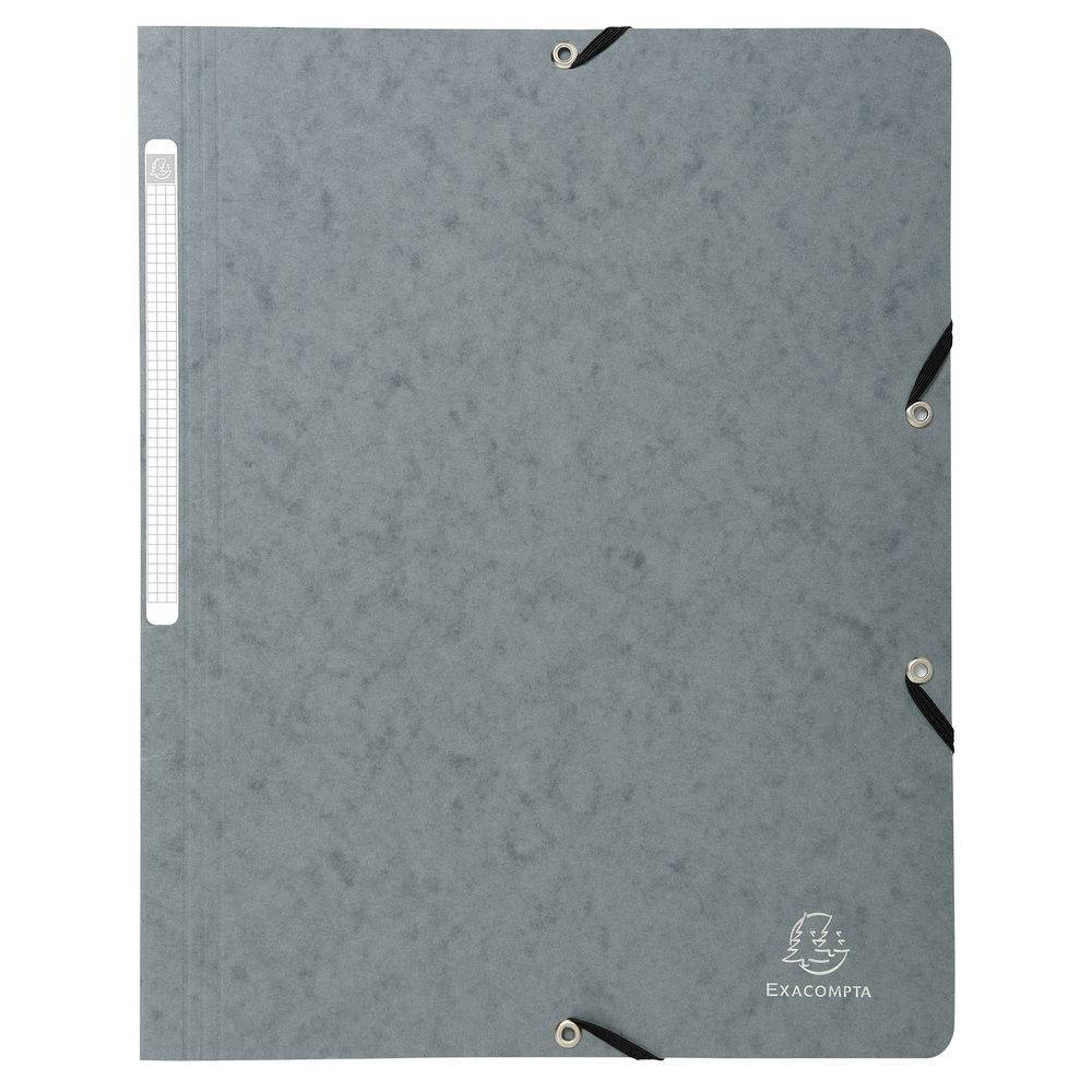 Exacompta 50x Eckspannmappe + Gummizug ohne Klappen, Karton, A4, sortiert, 5510E