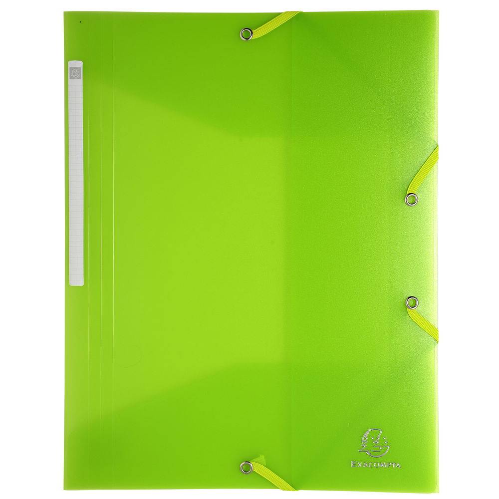 Exacompta 30x Sammelmappe + 3 Klappen, Gummizug PP 500µ , A4, sortiert, 55879E