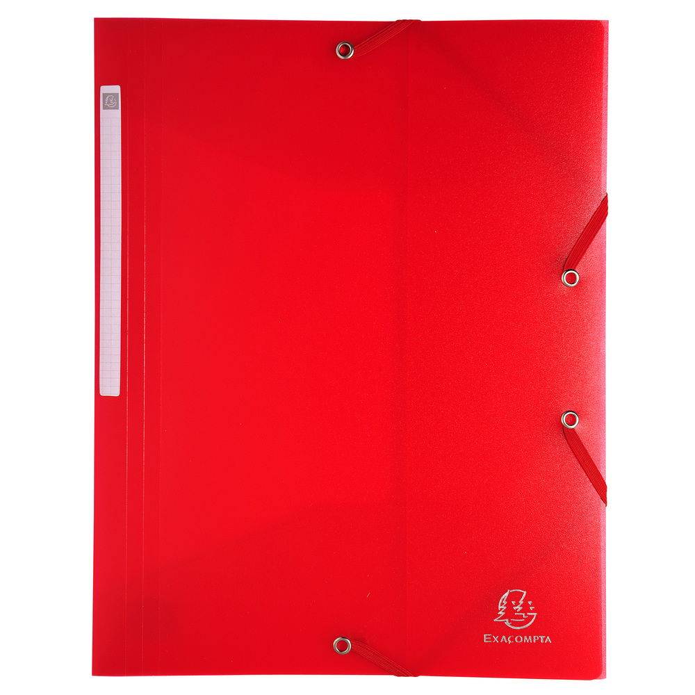 Exacompta 30x Sammelmappe + 3 Klappen, Gummizug PP 500µ , A4, sortiert, 55879E