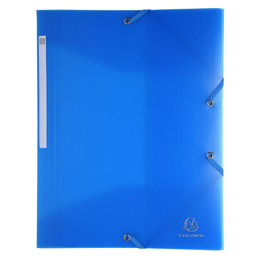 Exacompta 30x Sammelmappe + 3 Klappen, Gummizug PP 500µ , A4, sortiert, 55879E