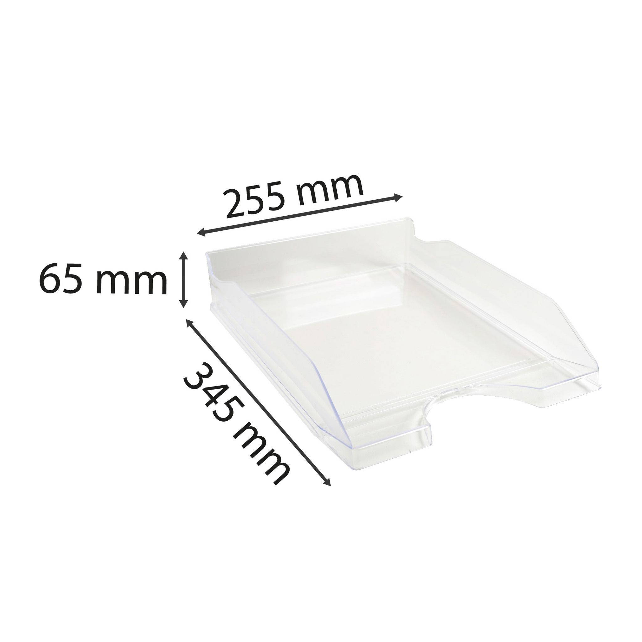 Exacompta 10x Briefablage Ecotray, Office - Kristall - 12323D