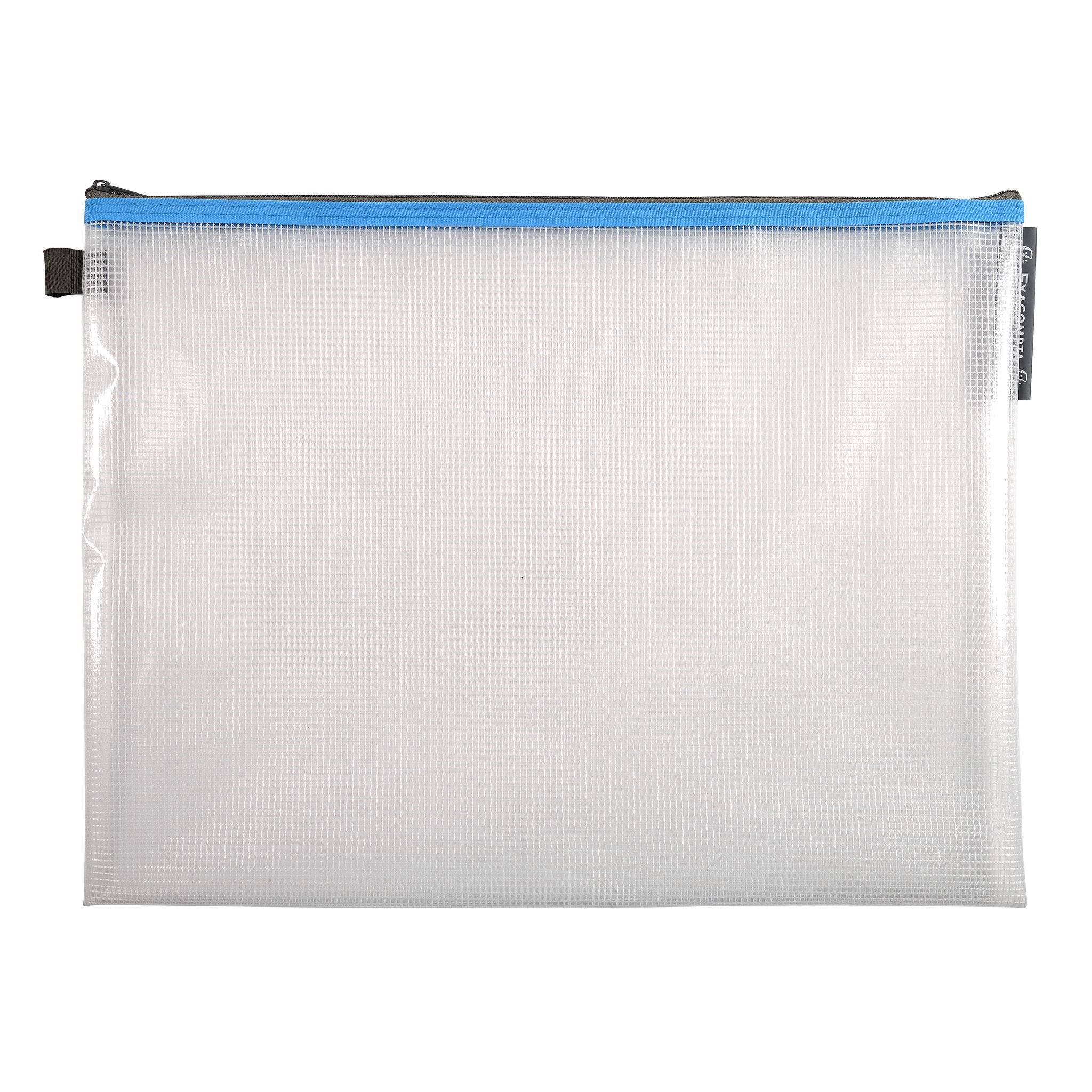 Exacompta 10x Tasche EVA + Reißverschluss, flexibel PP, DIN A3, sortiert, 34160E