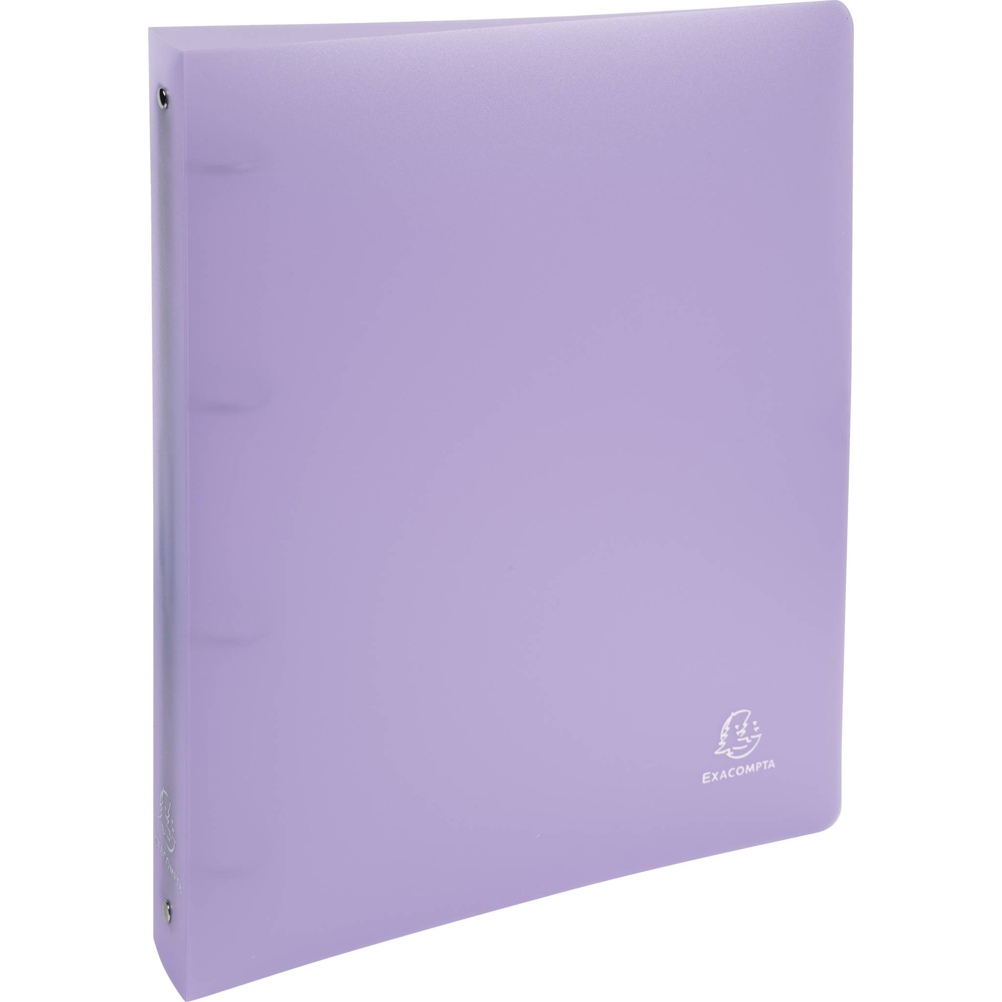 Exacompta 15x Ringbuch A4+ PP, 4 Ringe 30mm, Chromaline Pastell - Malve - 51975E