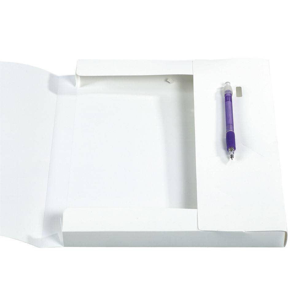 Exacompta 17x Archivbox PP 700µ, Rücken 25mm, A4, Kreacover, Weiß, 59589E