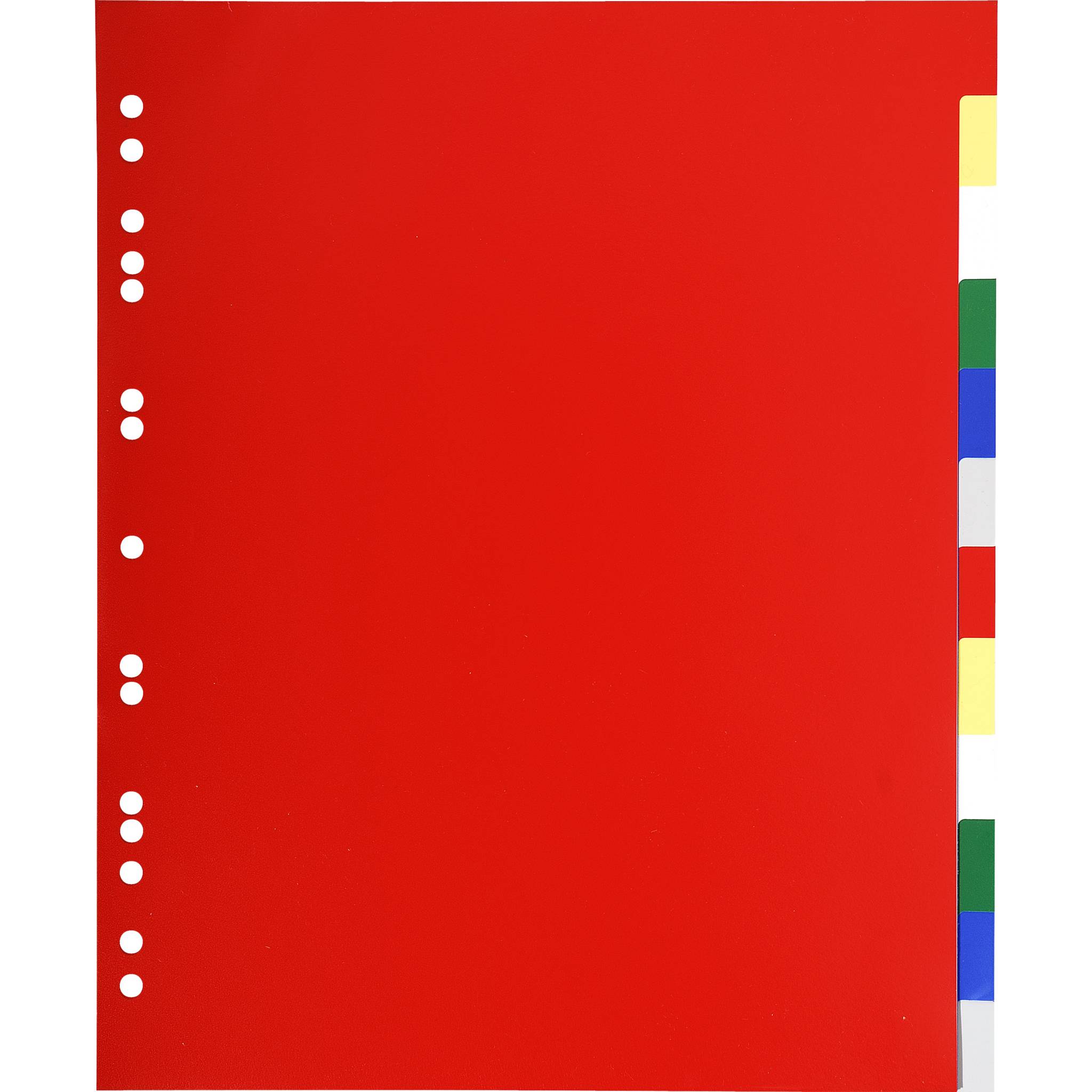 Exacompta 50x Register PP 120µ + 12 Positionen, A4 Maxi, sortiert, 93H