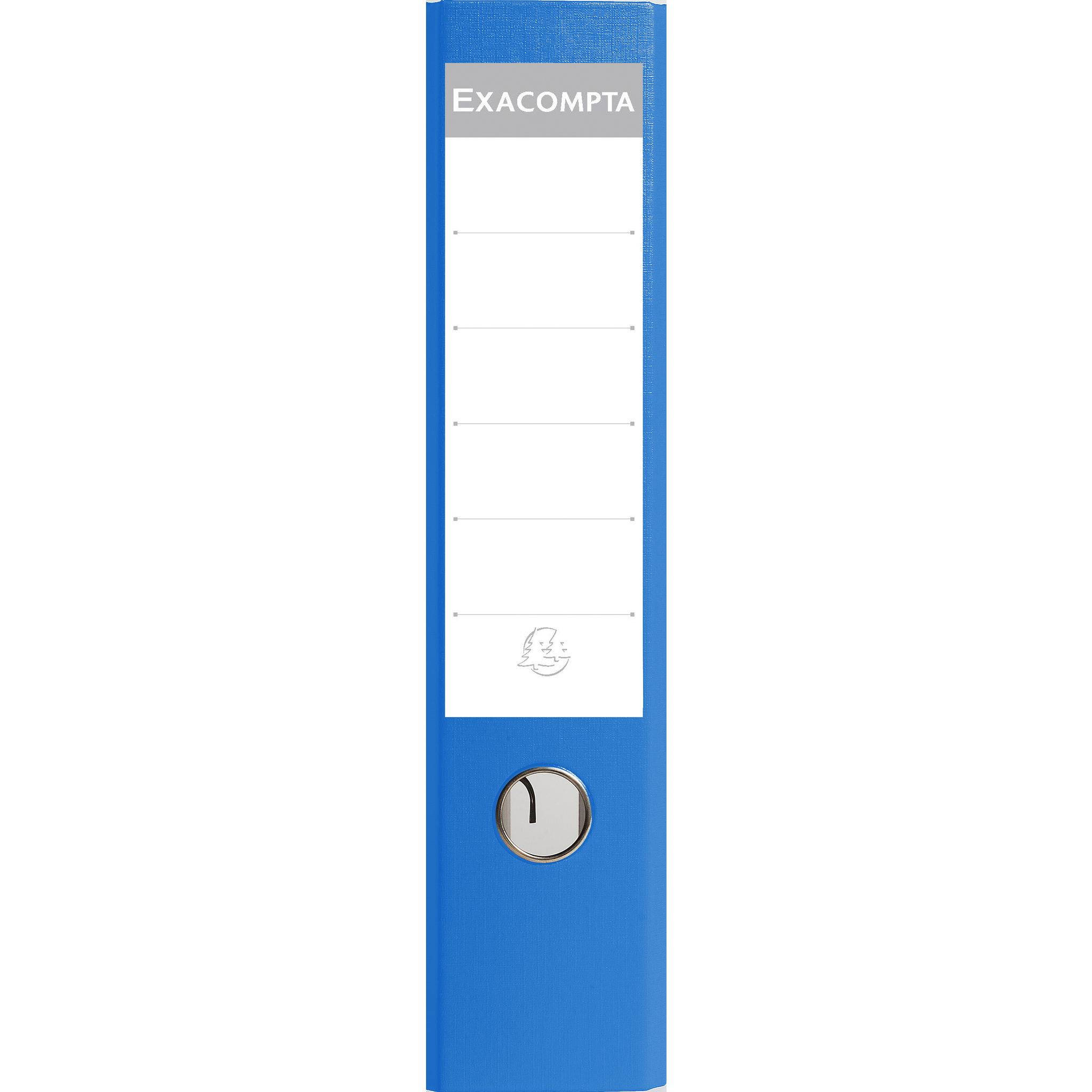 Exacompta 20x Ordner PP + 2 Ringen, Rücken 75mm, 318x284 mm A4, Blau, 918407B