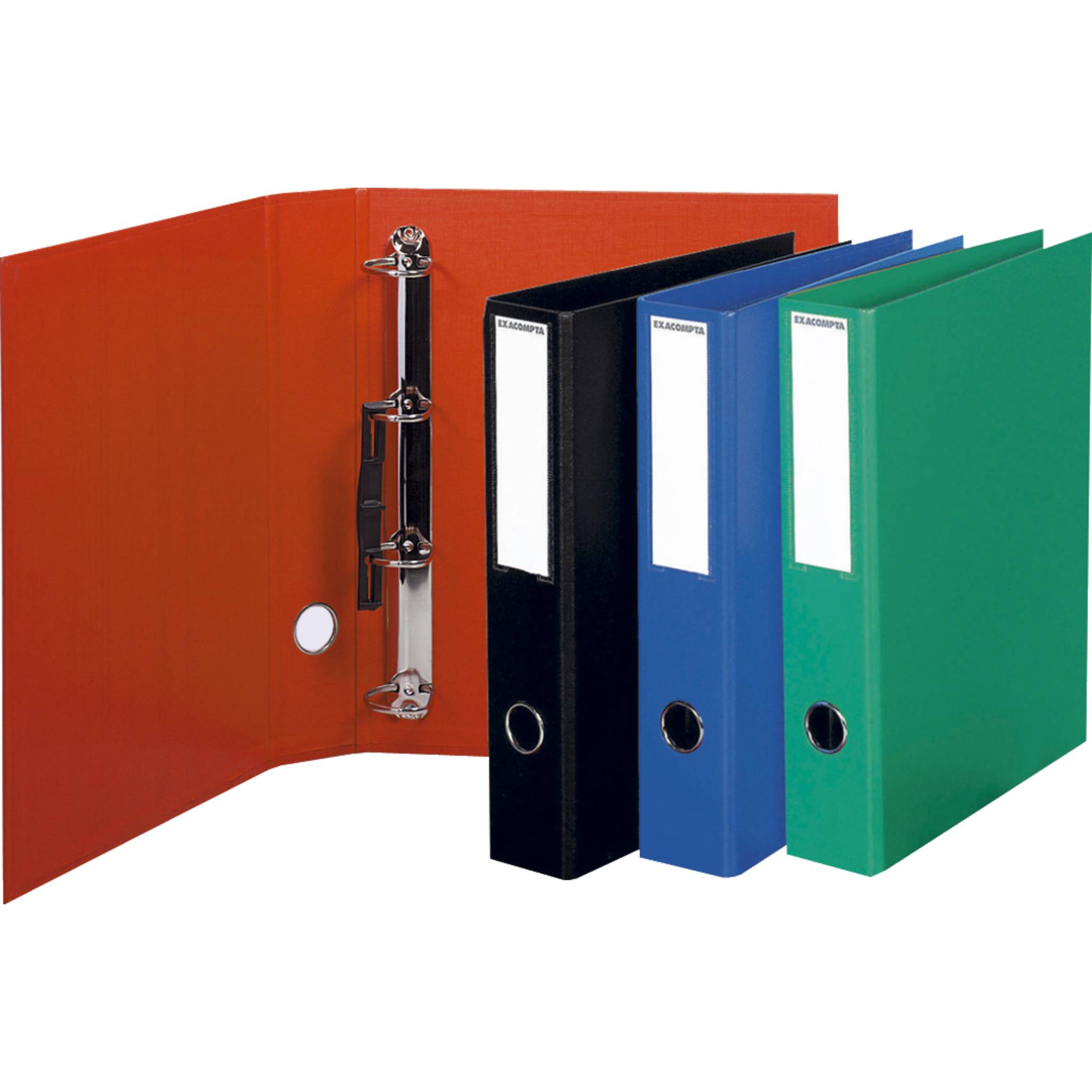 Exacompta 10x Ringbuch Karton 4Ring 50mm Rücken 70mm A4 Maxi sortiert 51740E