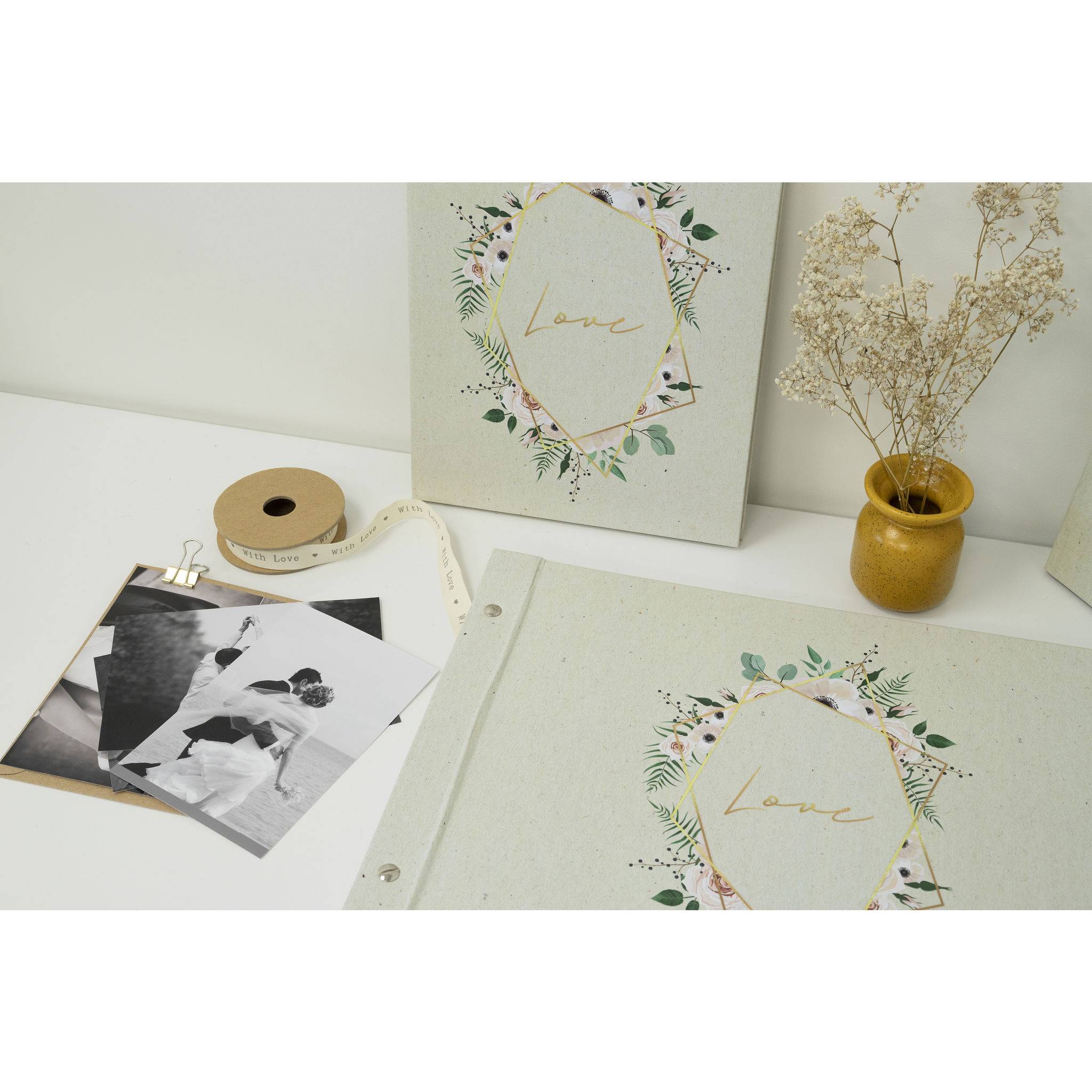 Exacompta Gästebuch 100 Seiten Goldschnitt 27x22cm - Landidylle - Motiv - 4718E