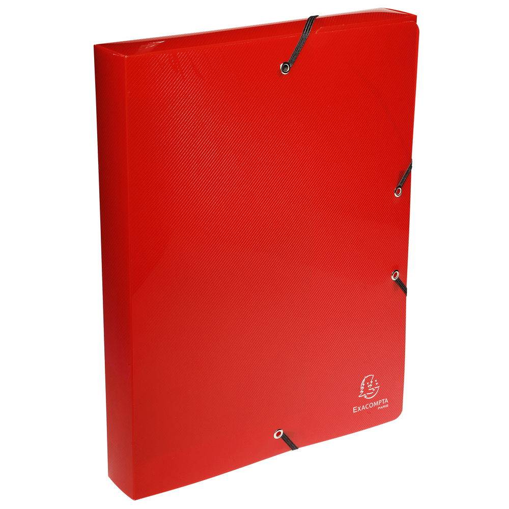 Exacompta 8x Archivbox PP 700µ Rücken 40mm 25x33 cm A4 Crystal sortiert 59610E