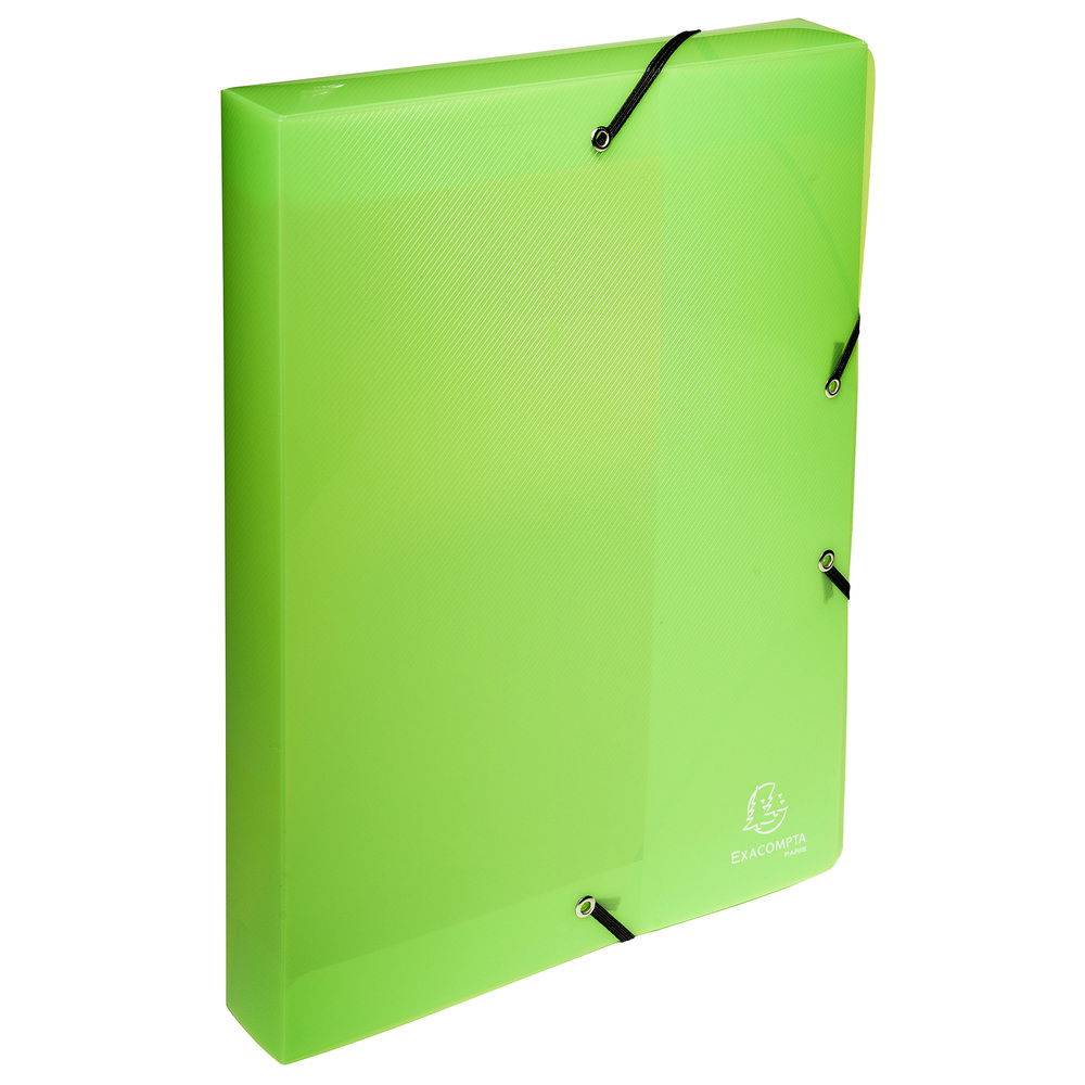 Exacompta 8x Archivbox PP 700µ Rücken 40mm 25x33 cm A4 Crystal sortiert 59610E