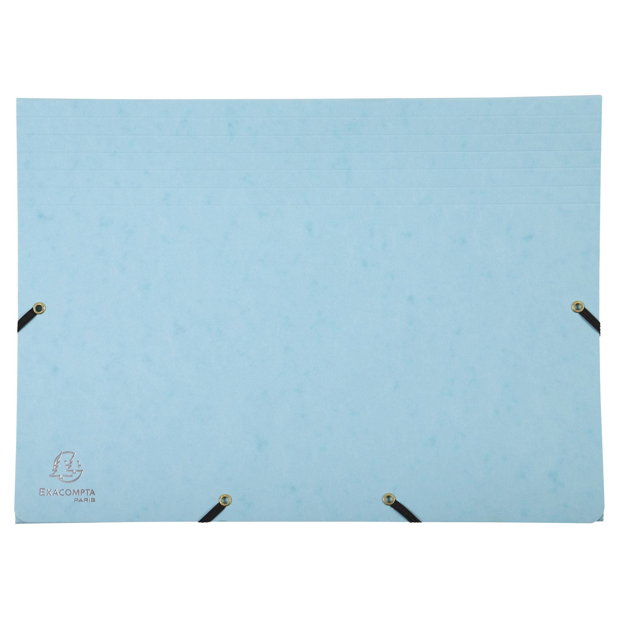 Exacompta 4x Fächermappe mehrfarbig Karton 12 Fächer 34x245cm sortiert 58560E