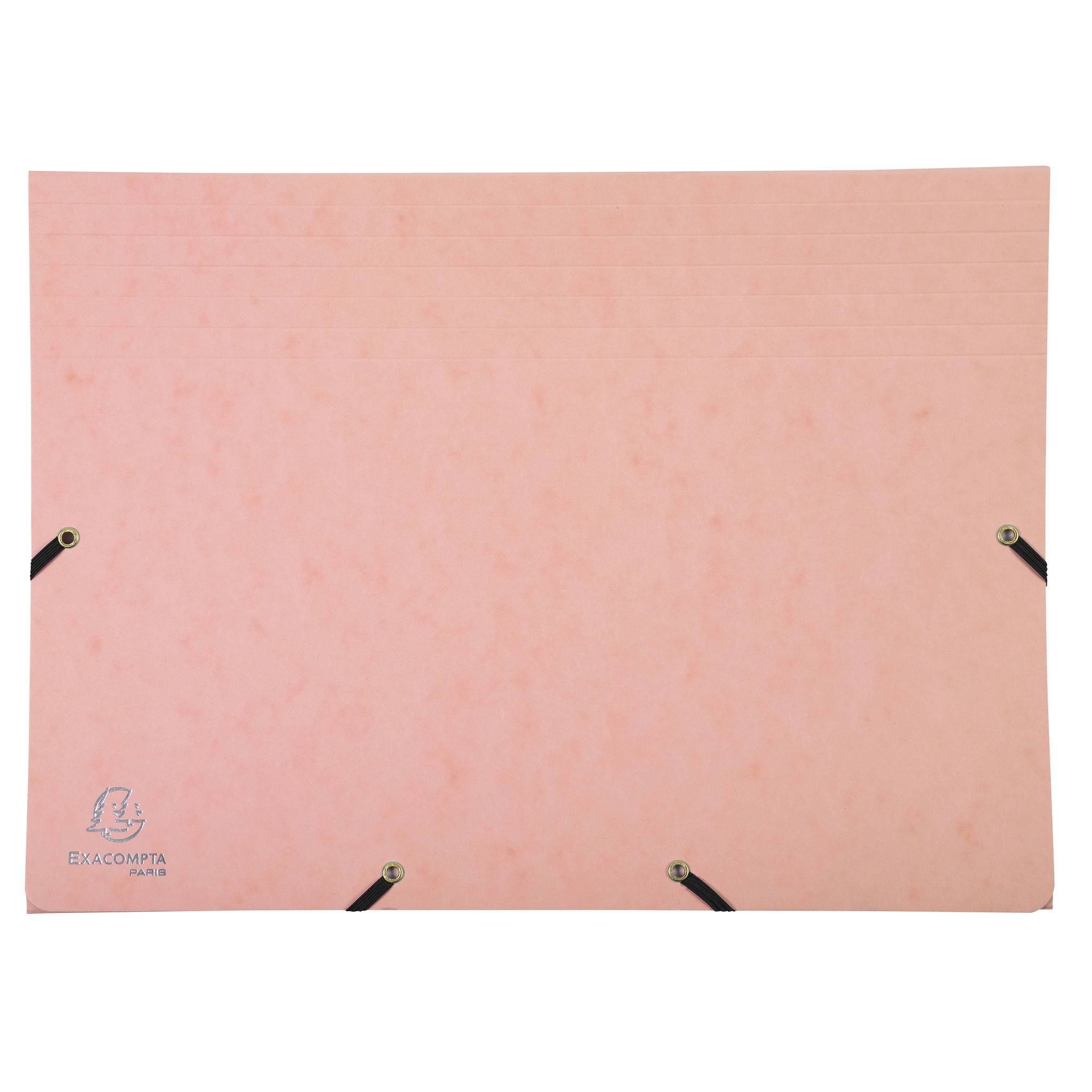 Exacompta 4x Fächermappe mehrfarbig Karton 12 Fächer 34x245cm sortiert 58560E