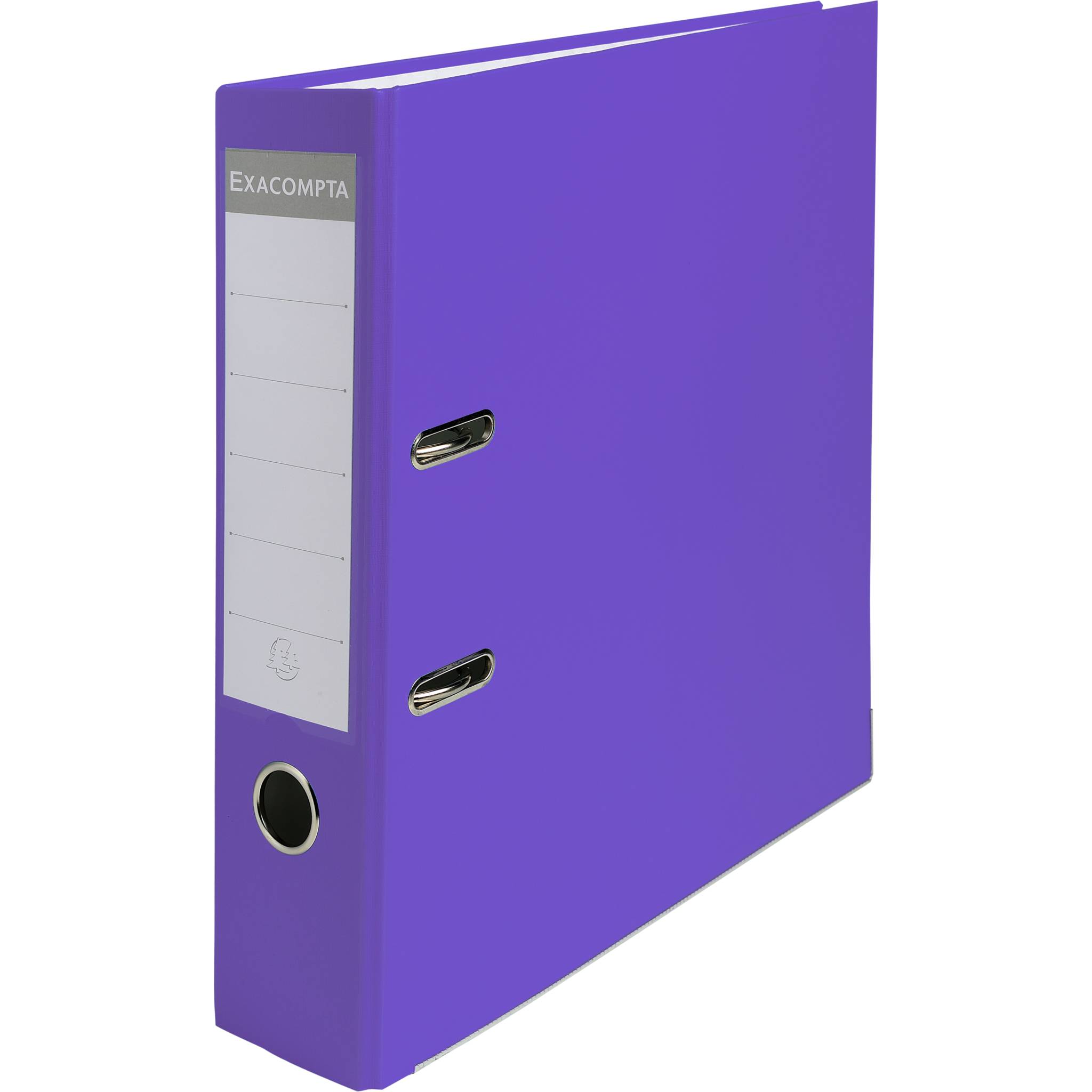 Exacompta 20x Ordner PP + 2 Ringen, Rücken 75mm, 318x284 mm A4, Lila, 918417B