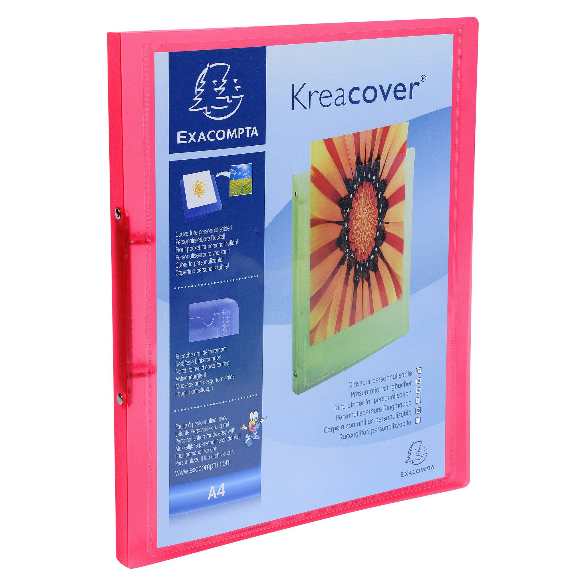 Exacompta 20x Ringhefter PP 500 2Ring 15mm Rücken 20mm A4 sortiert 54969E