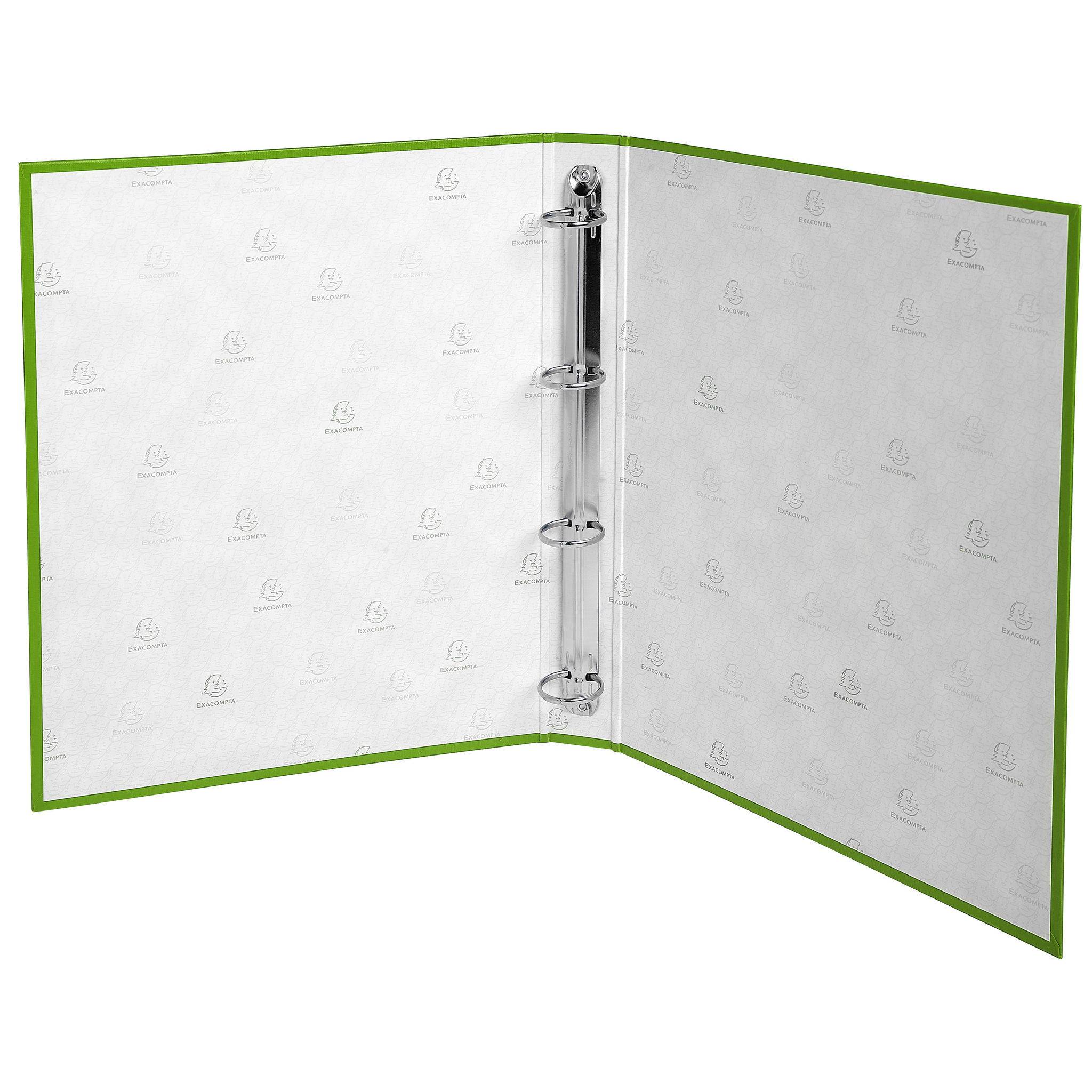 Exacompta 20x Ringbuch PP 18mm 4Ring 30mm Rücken 40mm 32x26cm A4 Anisgrün 51473E