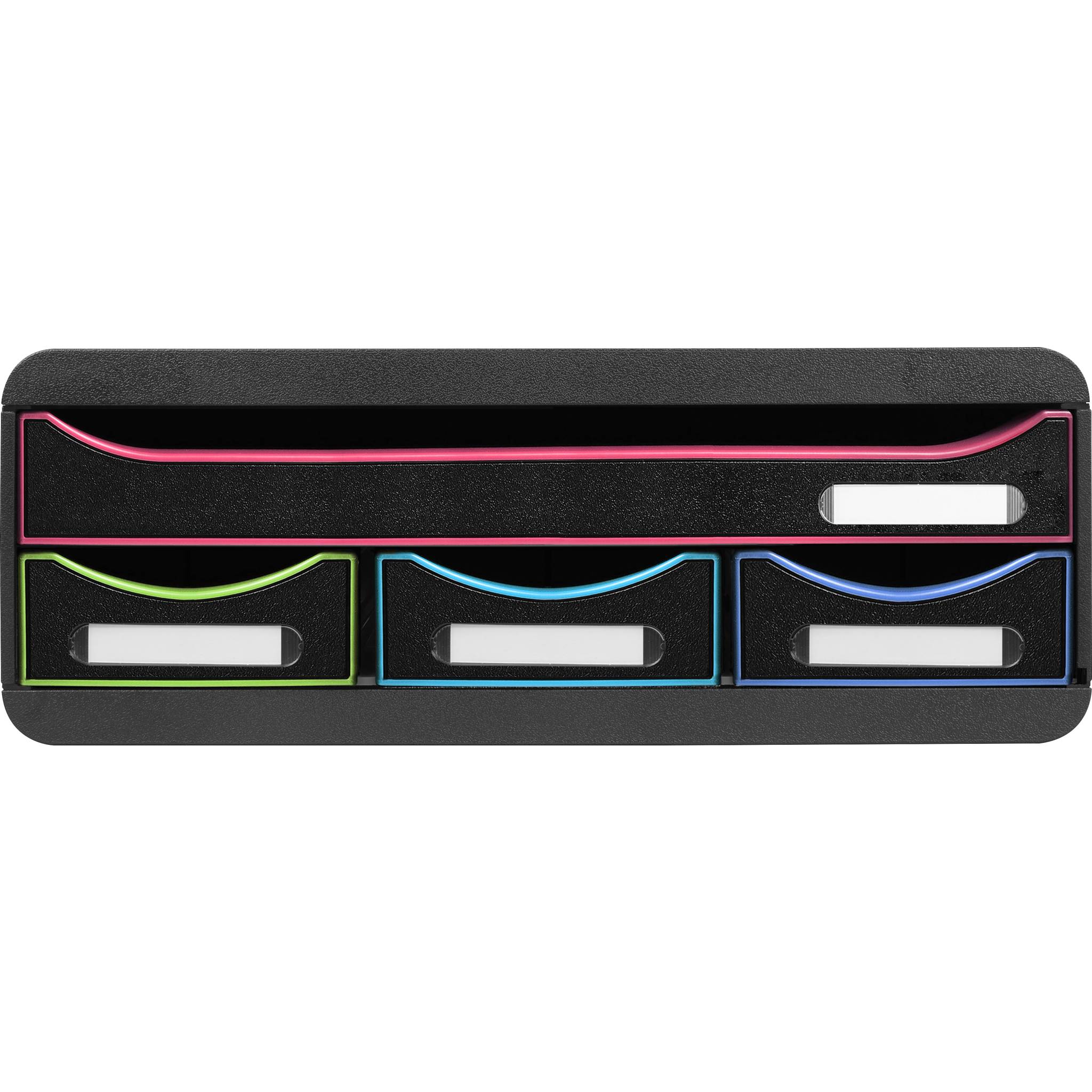 Exacompta TOOLBOX, Ablagemodul mit 4 Schubladen - Schwarz/Harlekin - 319914D