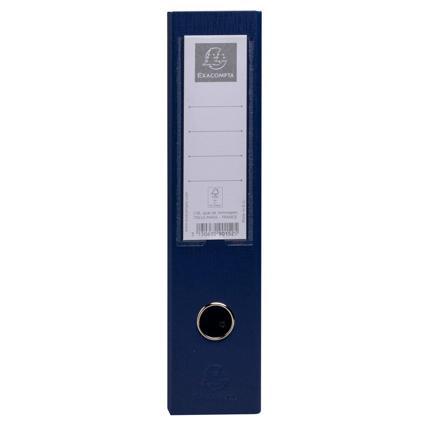 Exacompta 10x Stehsammler PP, Rücken 70mm, 23x31cm A4, Dunkelblau, 90152E