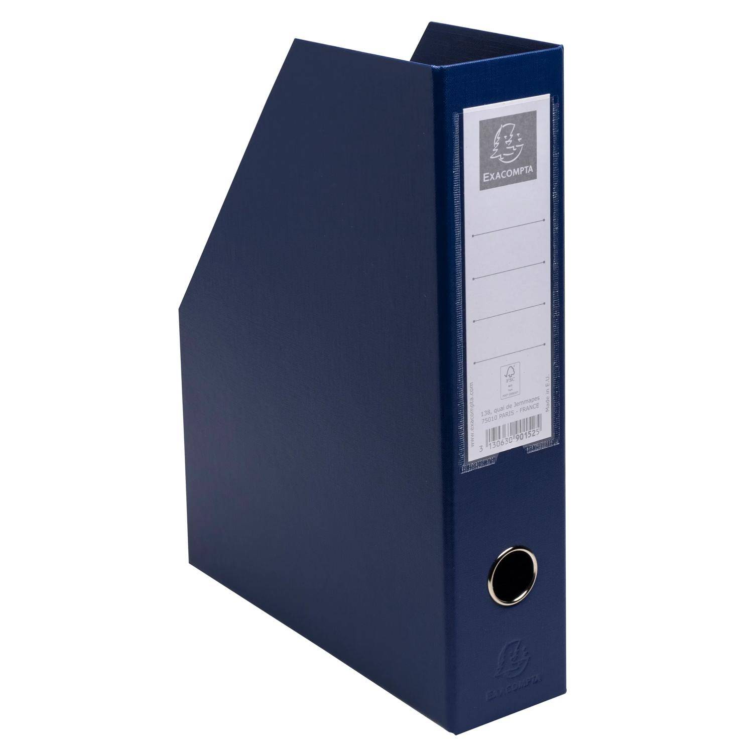 Exacompta 10x Stehsammler PP, Rücken 70mm, 23x31cm A4, Dunkelblau, 90152E