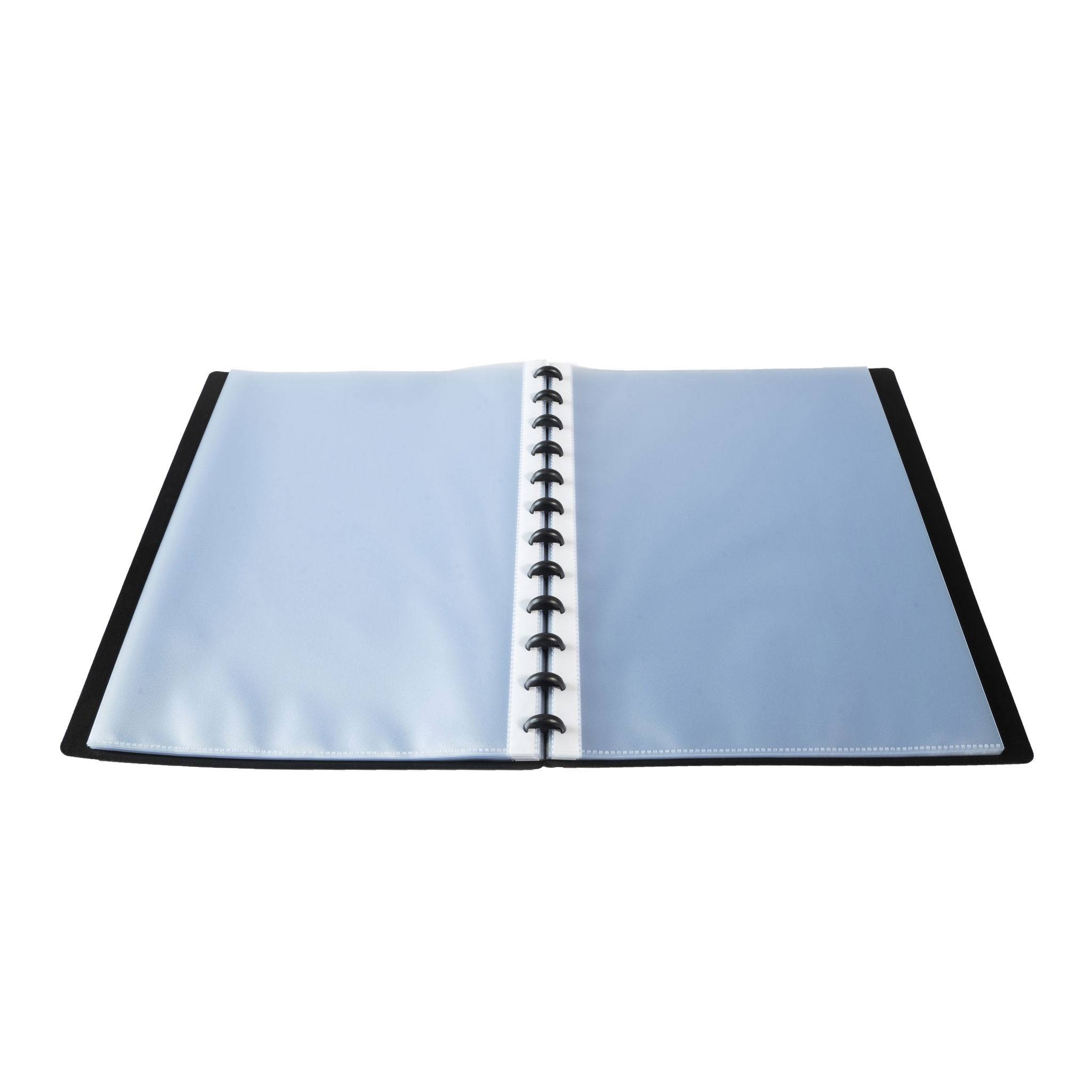 Exacompta 4x Sichtmappe PP 800µ, 30 herausnehmbare Hüllen, A4, Schwarz, 86351E