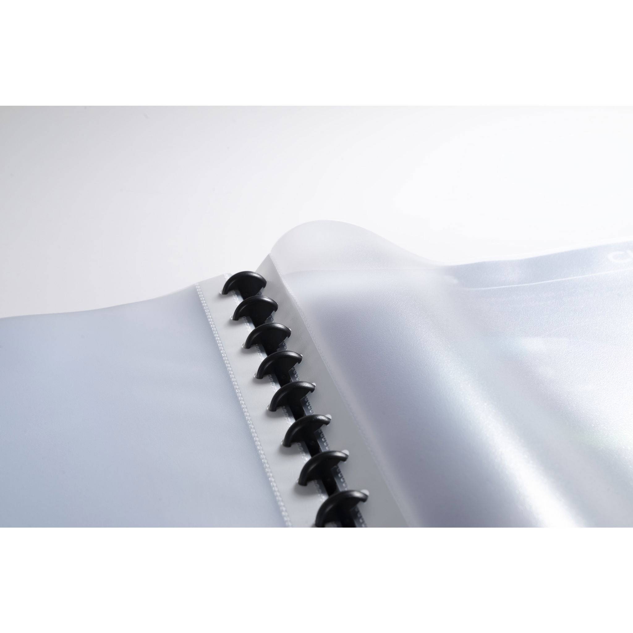 Exacompta 4x Sichtmappe PP 800µ, 30 herausnehmbare Hüllen, A4, Schwarz, 86351E