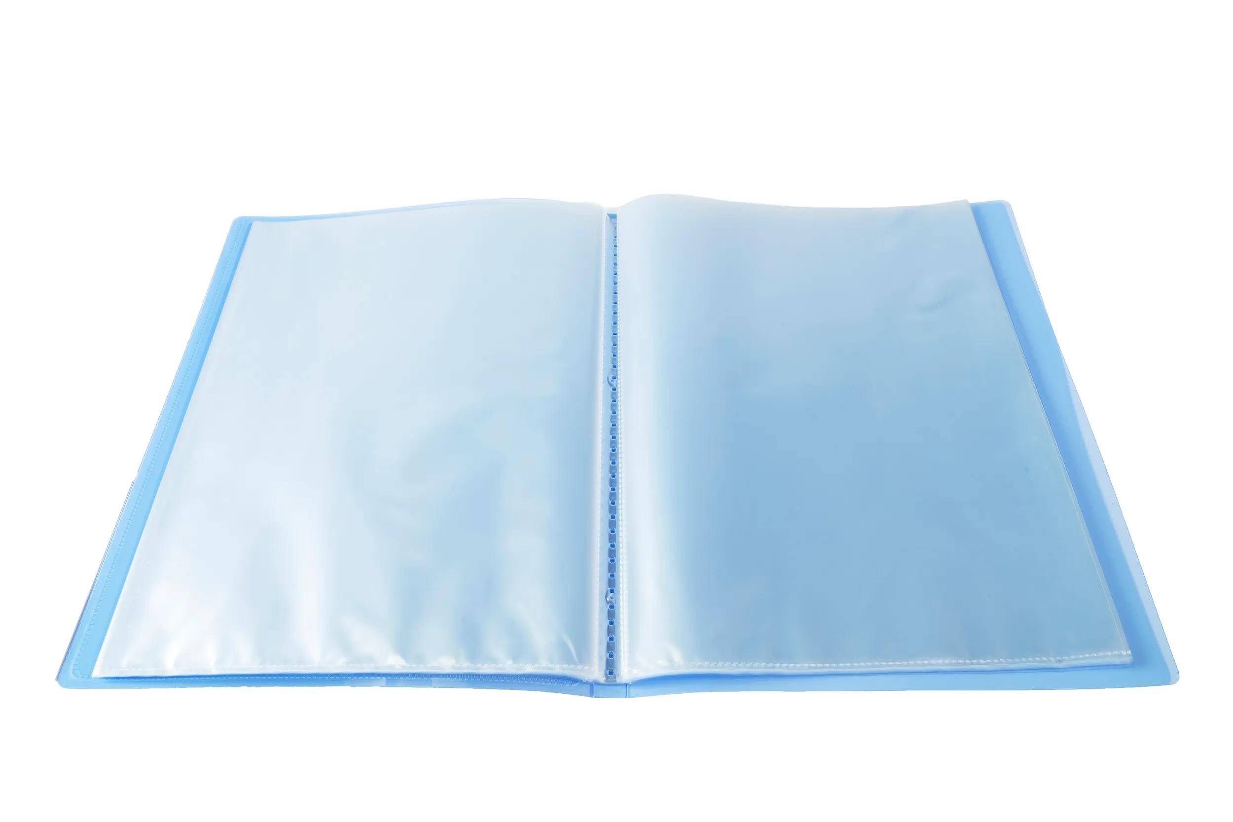 Exacompta 10x Sichtmappe PP 500µ + 40 Hüllen Kreacover , A4, Blau, 5742E
