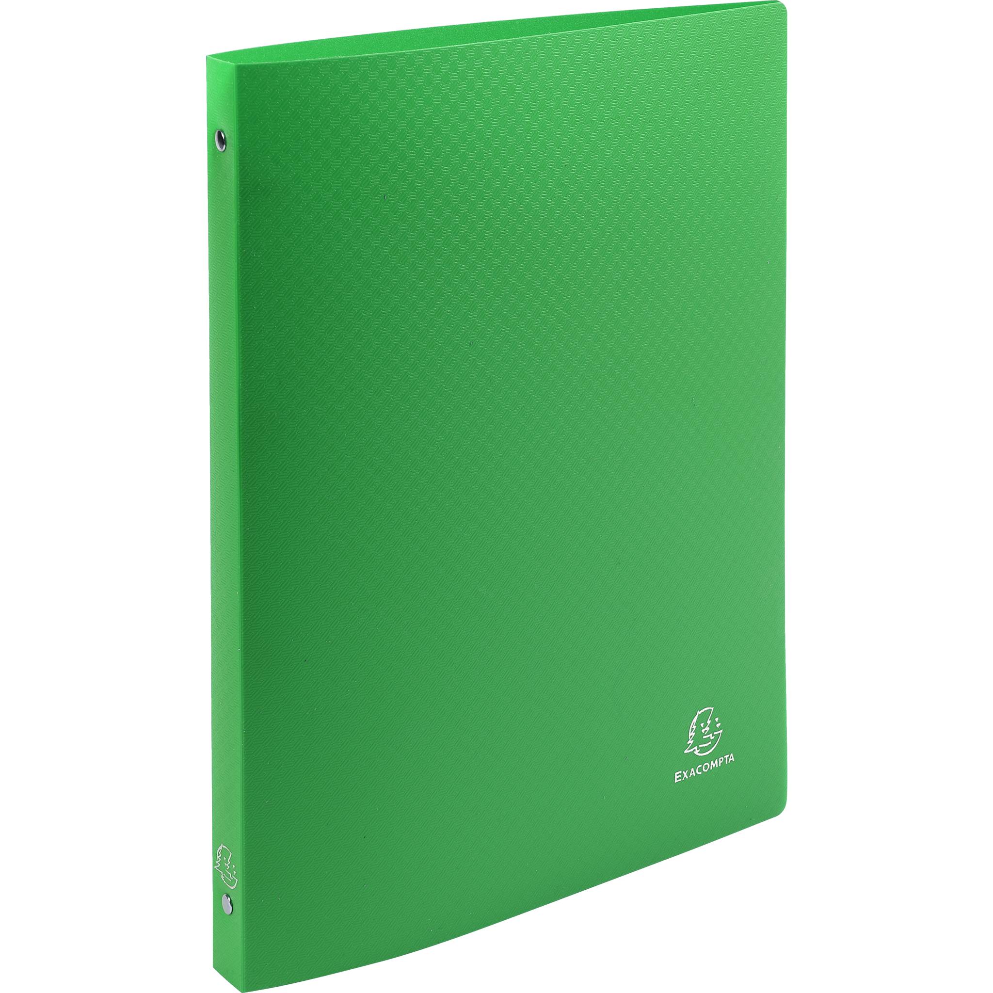 Exacompta 25x Ringbuch PP 500µ 4 Ringen Rücken 20mm A4 Hellgrün 51193SE