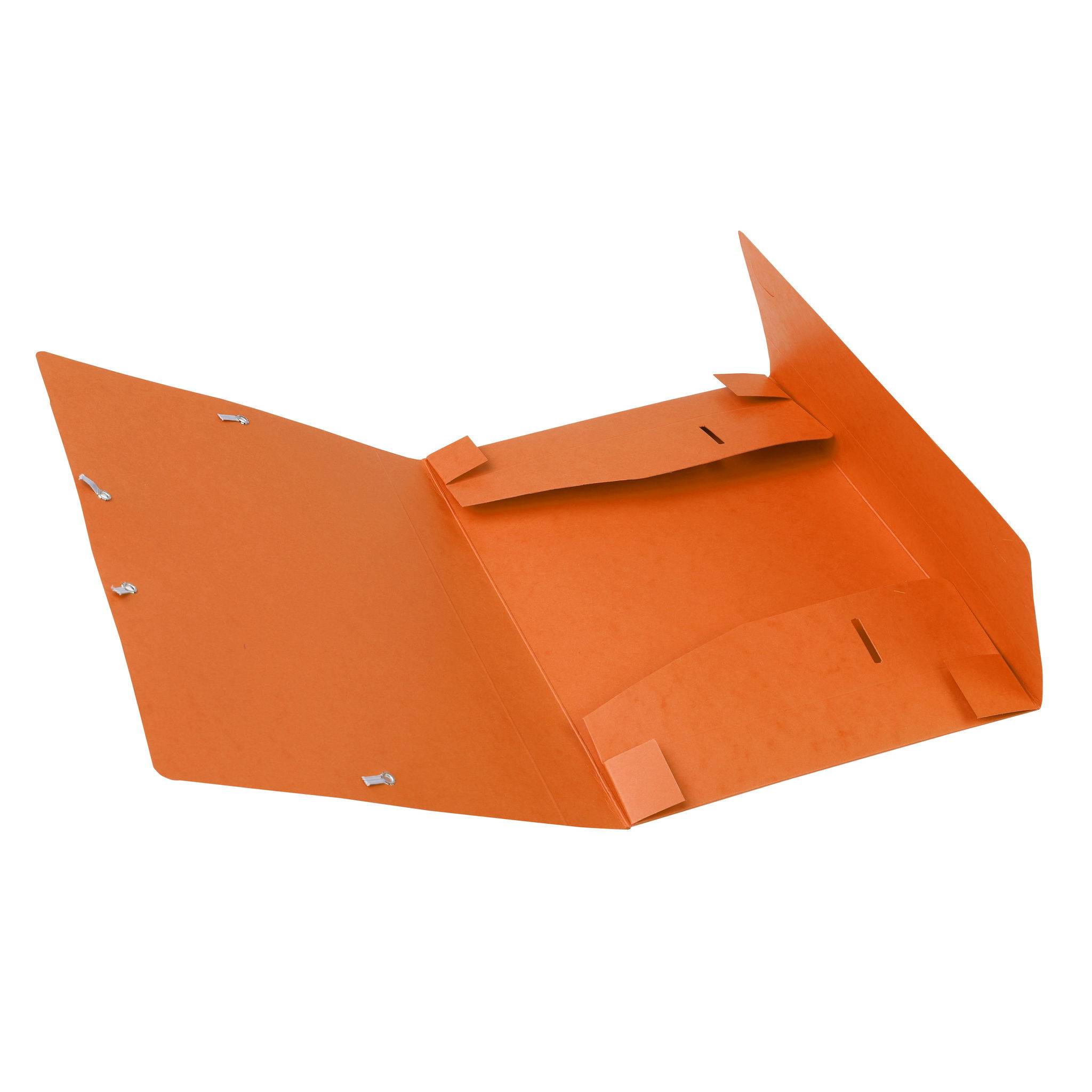 Exacompta 10x Archivbox Rücken 40mm Karton +3 Klappen Gummizug A4 Orange 14017H