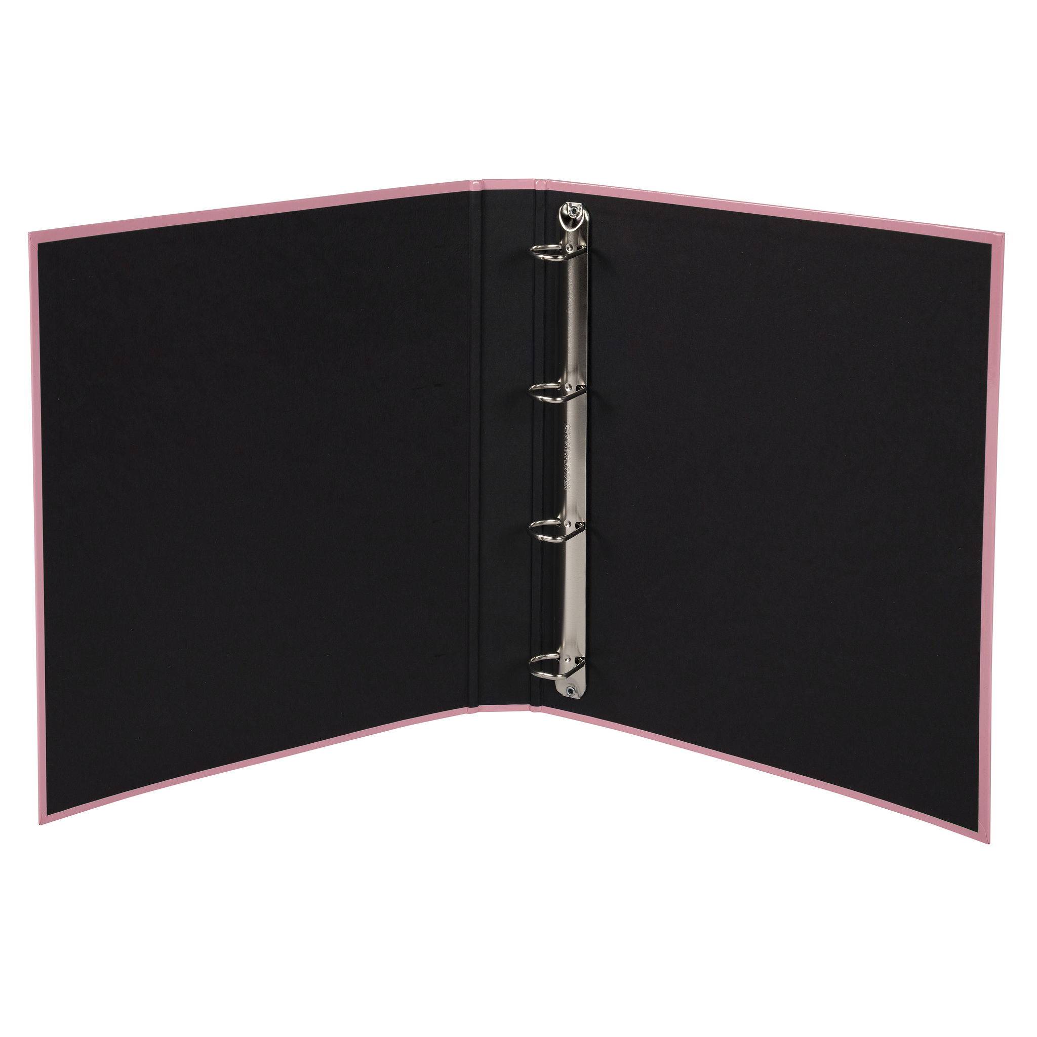 Exacompta 10x Ringbuch A4, 4 Ringe in D-Form 25mm, Aquarel - Rosa - 51566E