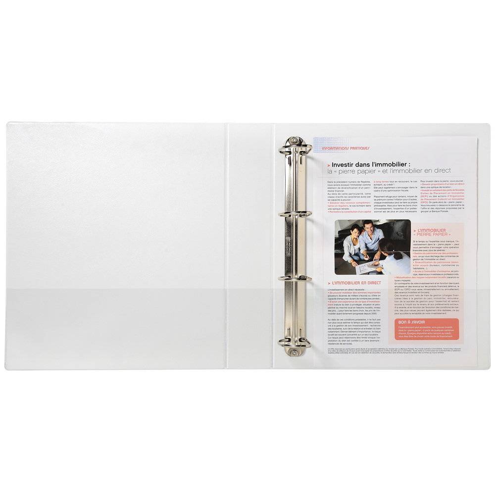 Exacompta 10x Ringbuch PP 4Ring 40mm D Rücken 64mm A4 Maxi Weiß 51843E