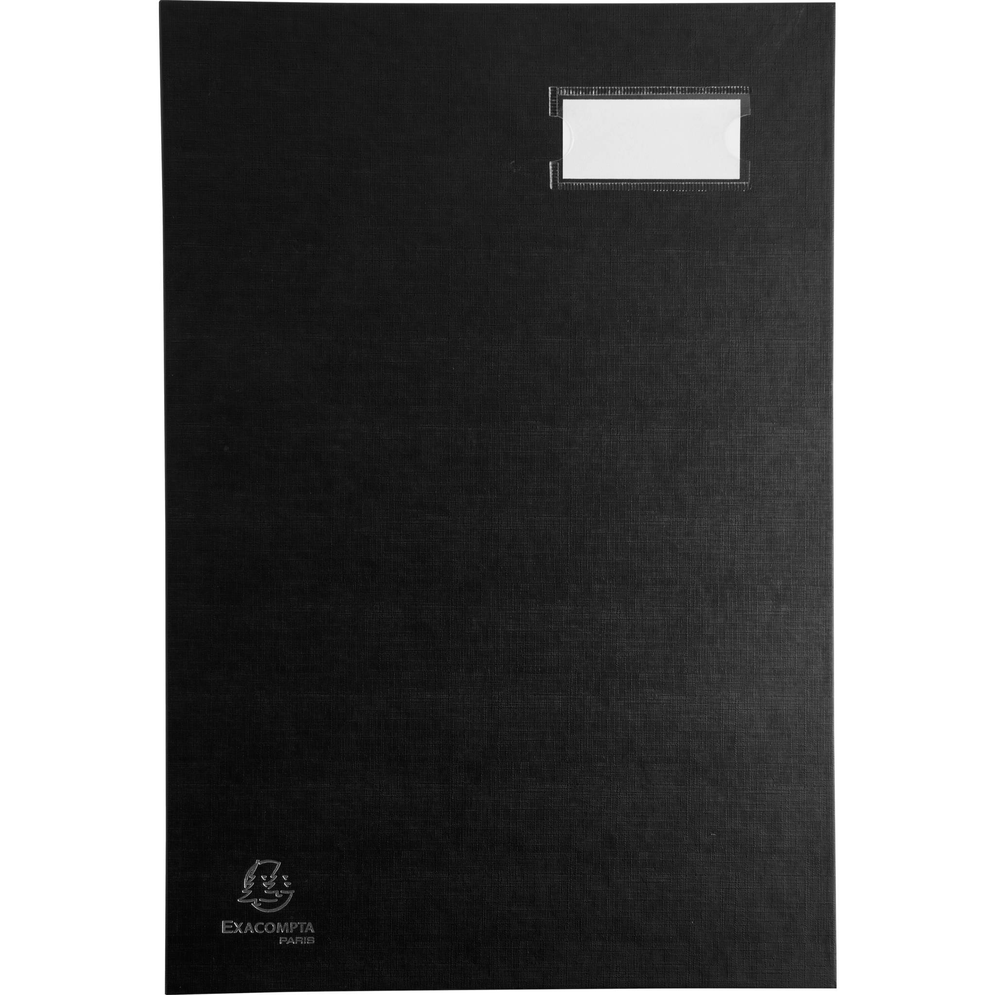 Exacompta 8x Unterschriftenmappe Klassik, 20 Fächer, 24x35 cm - Schwarz - 57021E